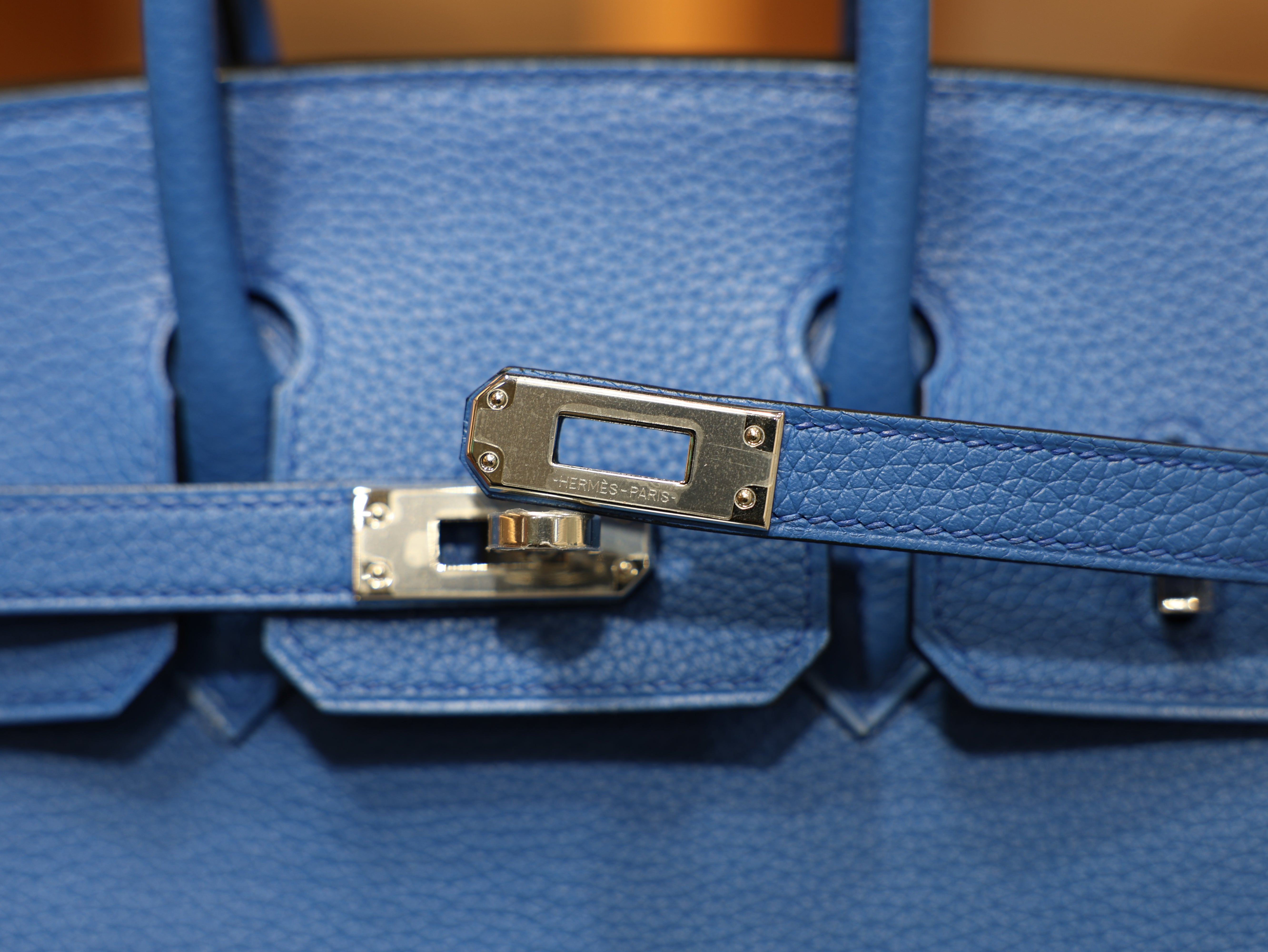 Birkin 25 togo blue hydra PHW