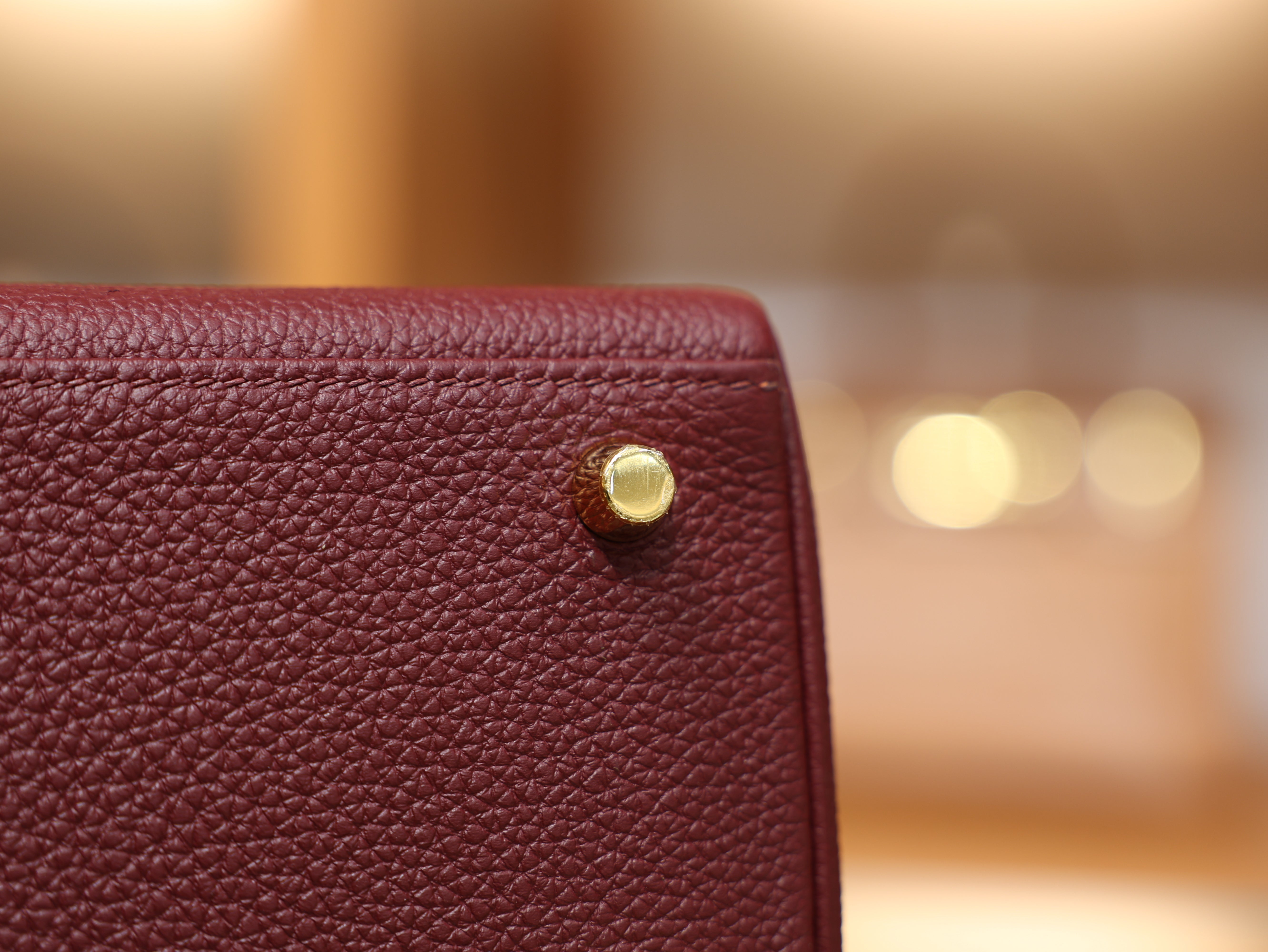 Kelly 25 togo rouge H GHW