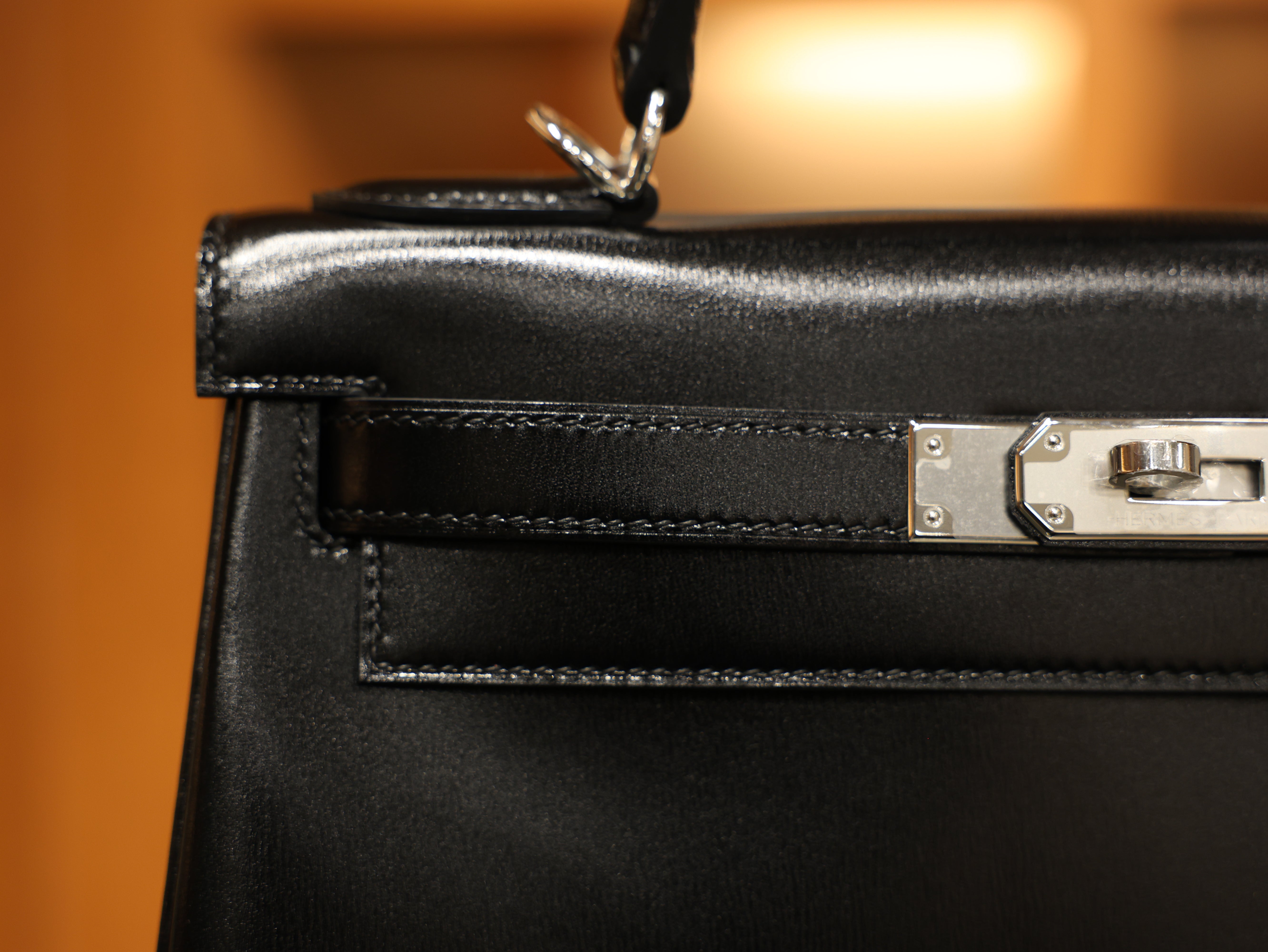 Kelly 28 box retourne black PHW