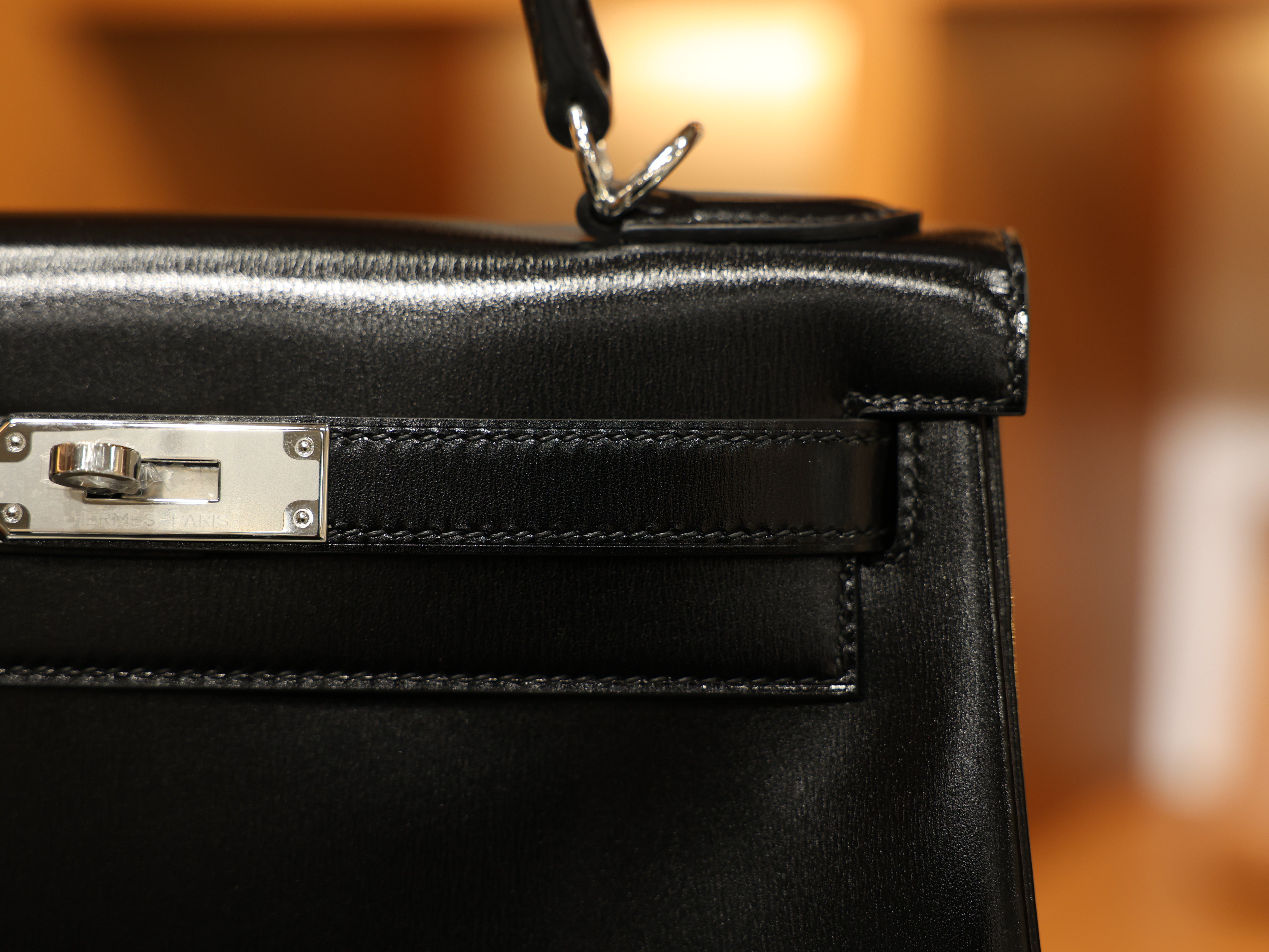 Kelly 28 box retourne black PHW