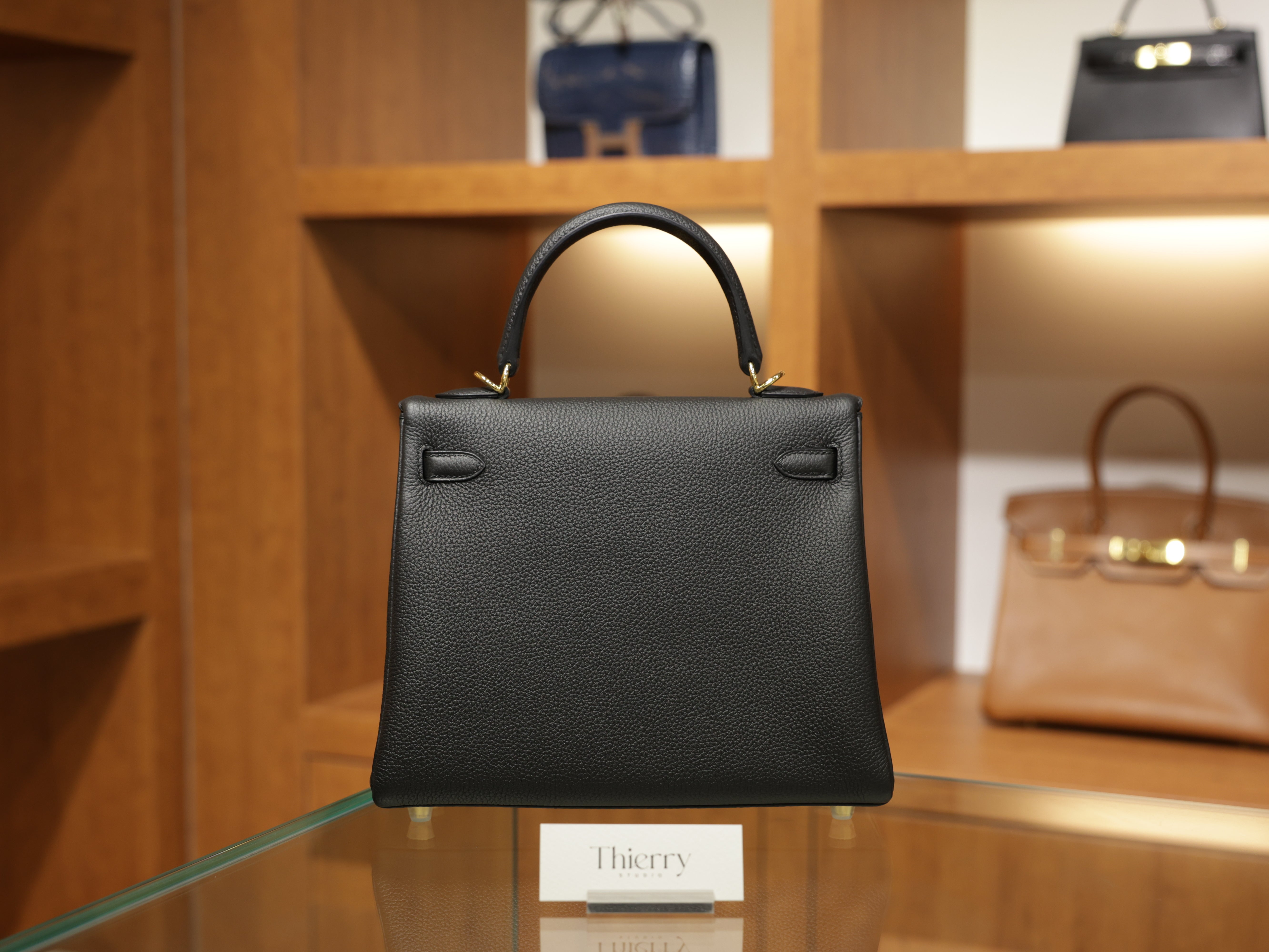 Kelly 25 togo black GHW