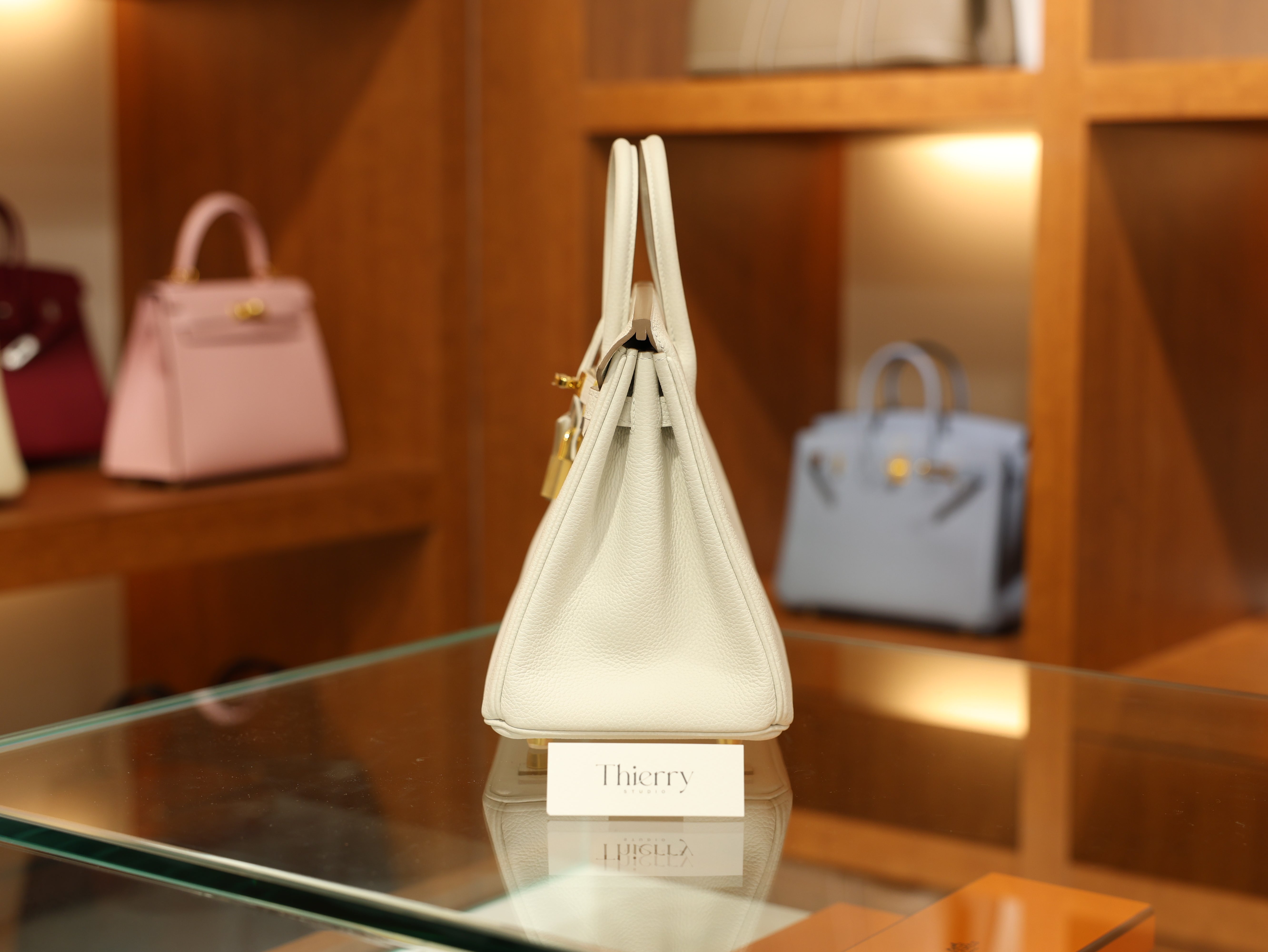 Birkin 25 togo craie GHW