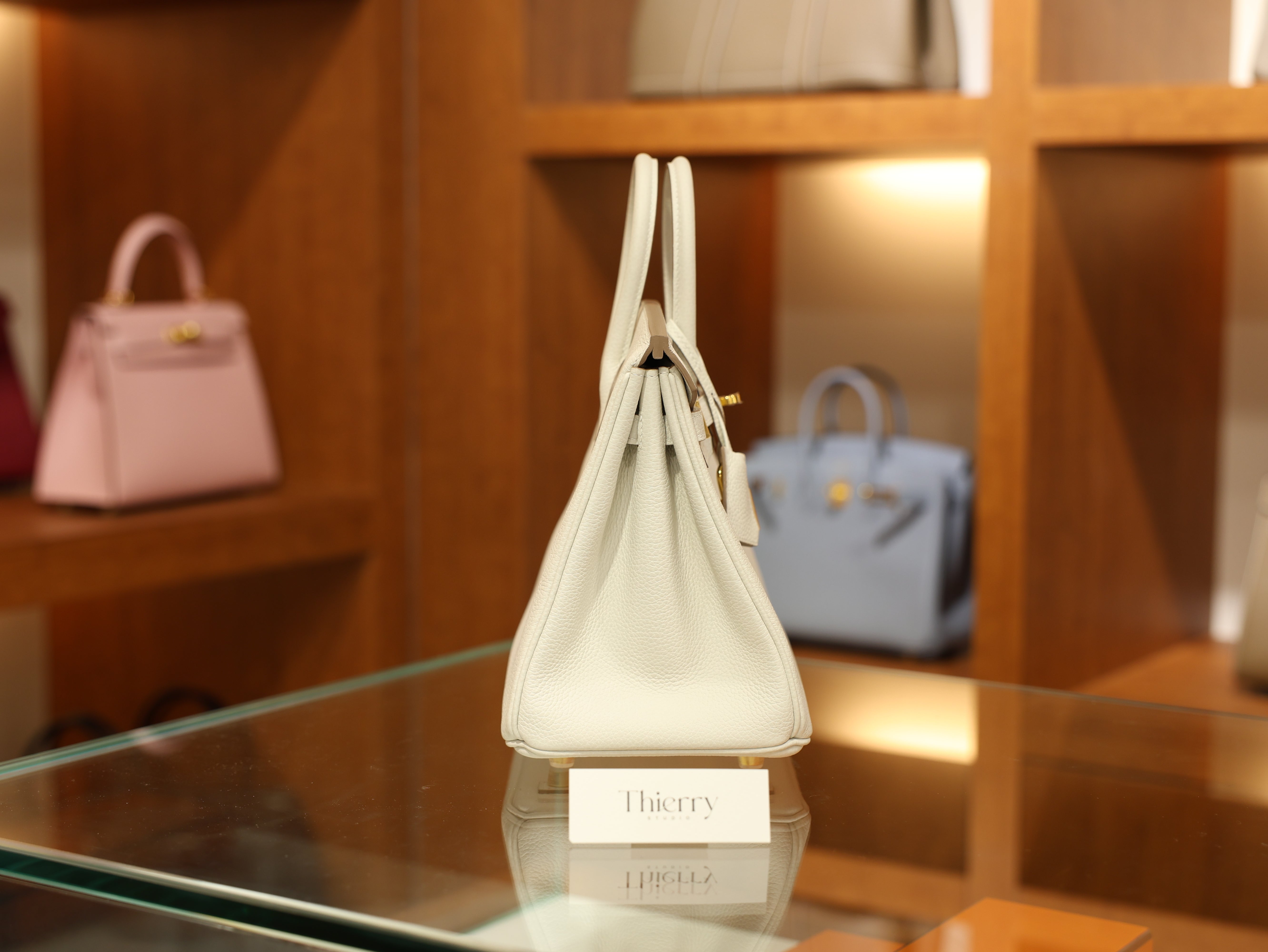 Birkin 25 togo craie GHW