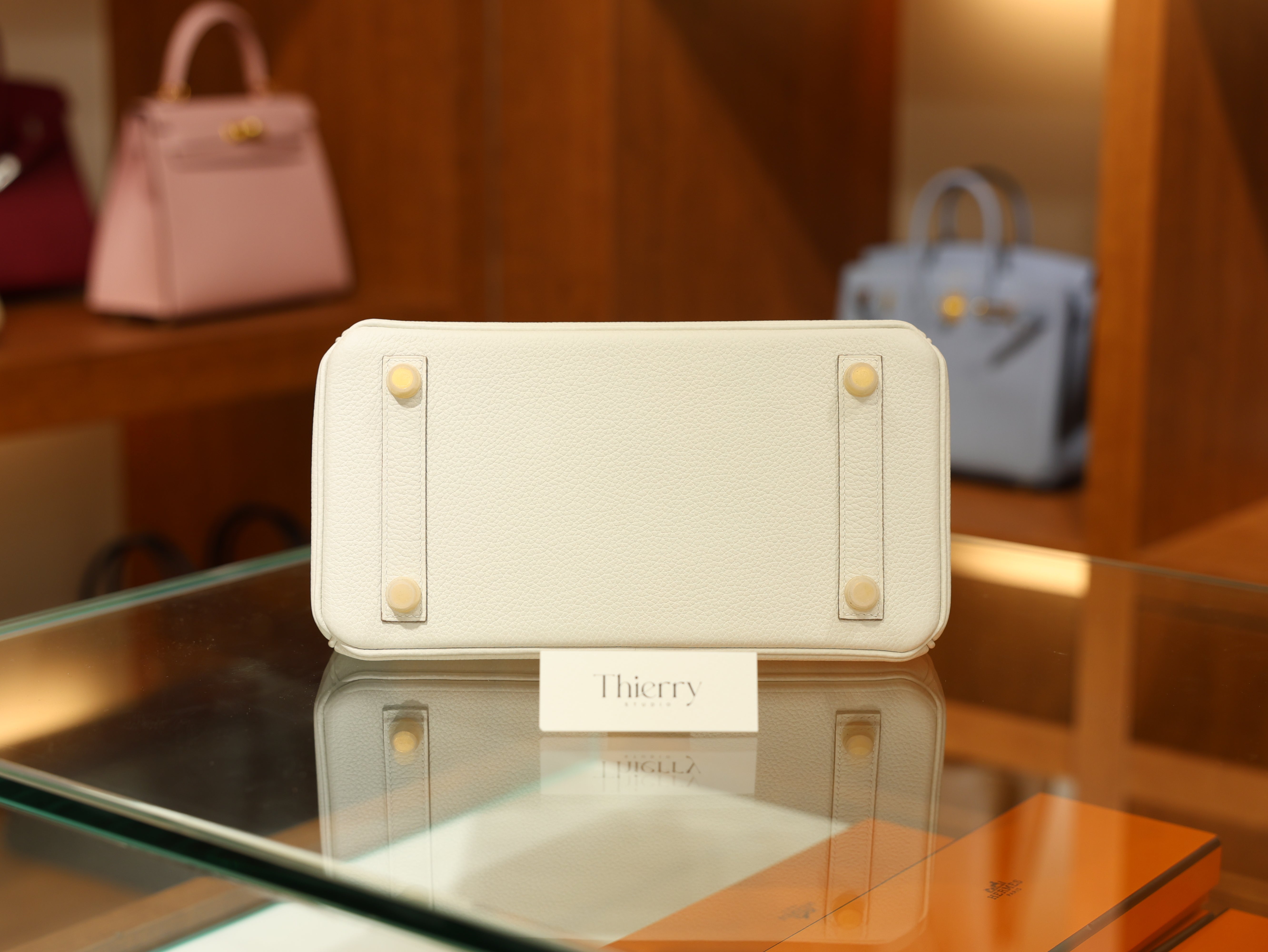 Birkin 25 togo craie GHW