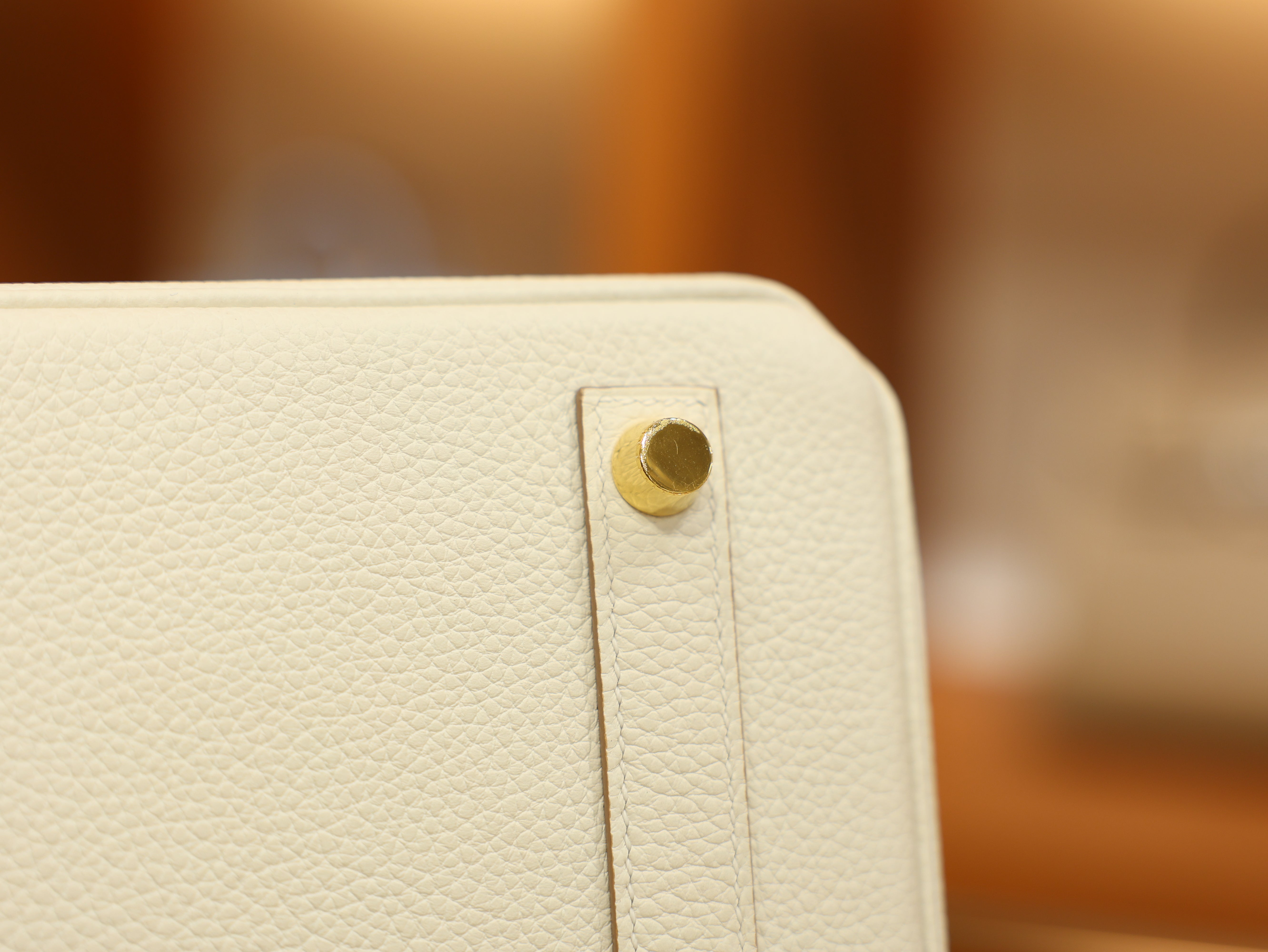 Birkin 25 togo craie GHW