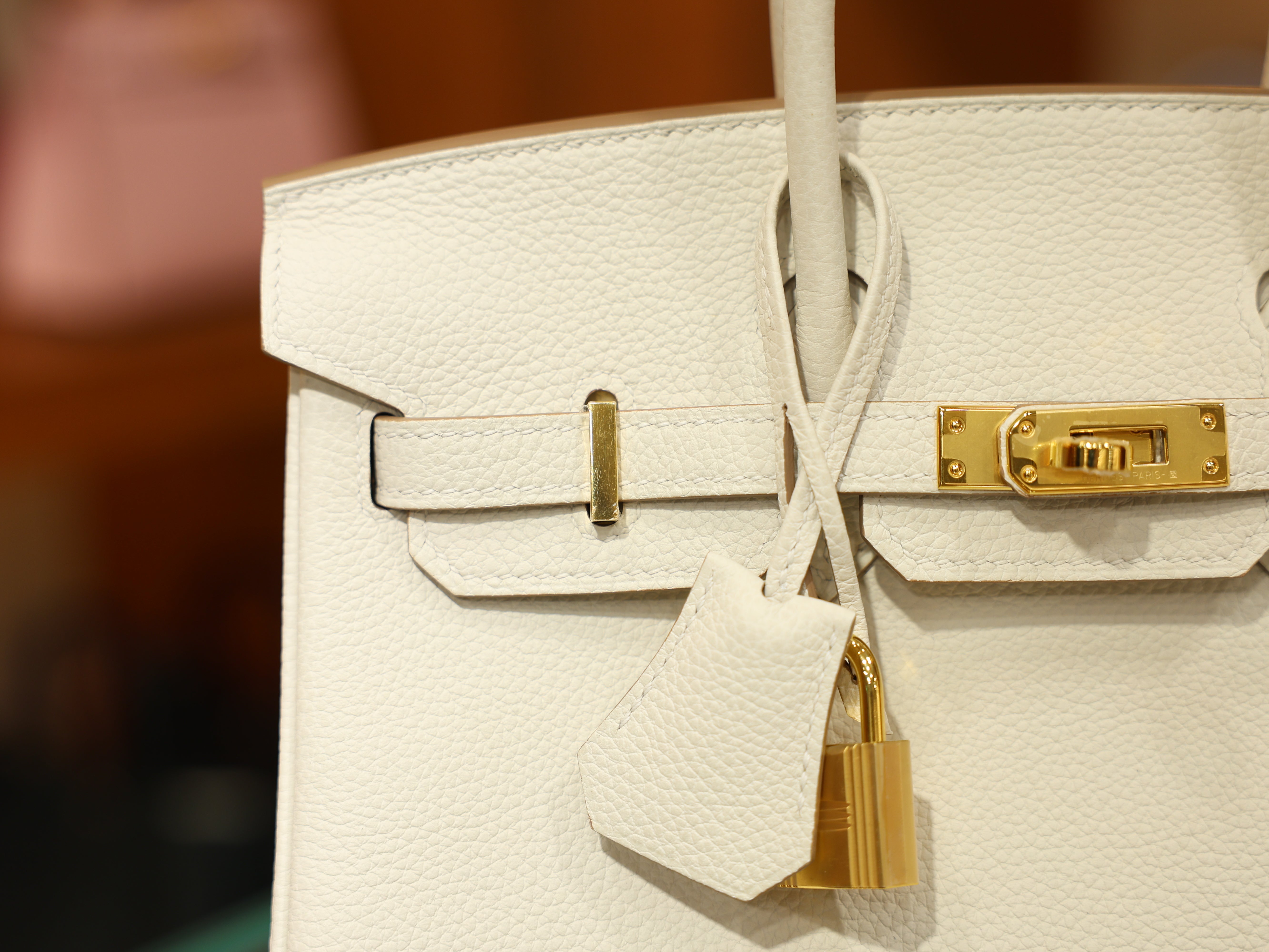 Birkin 25 togo craie GHW