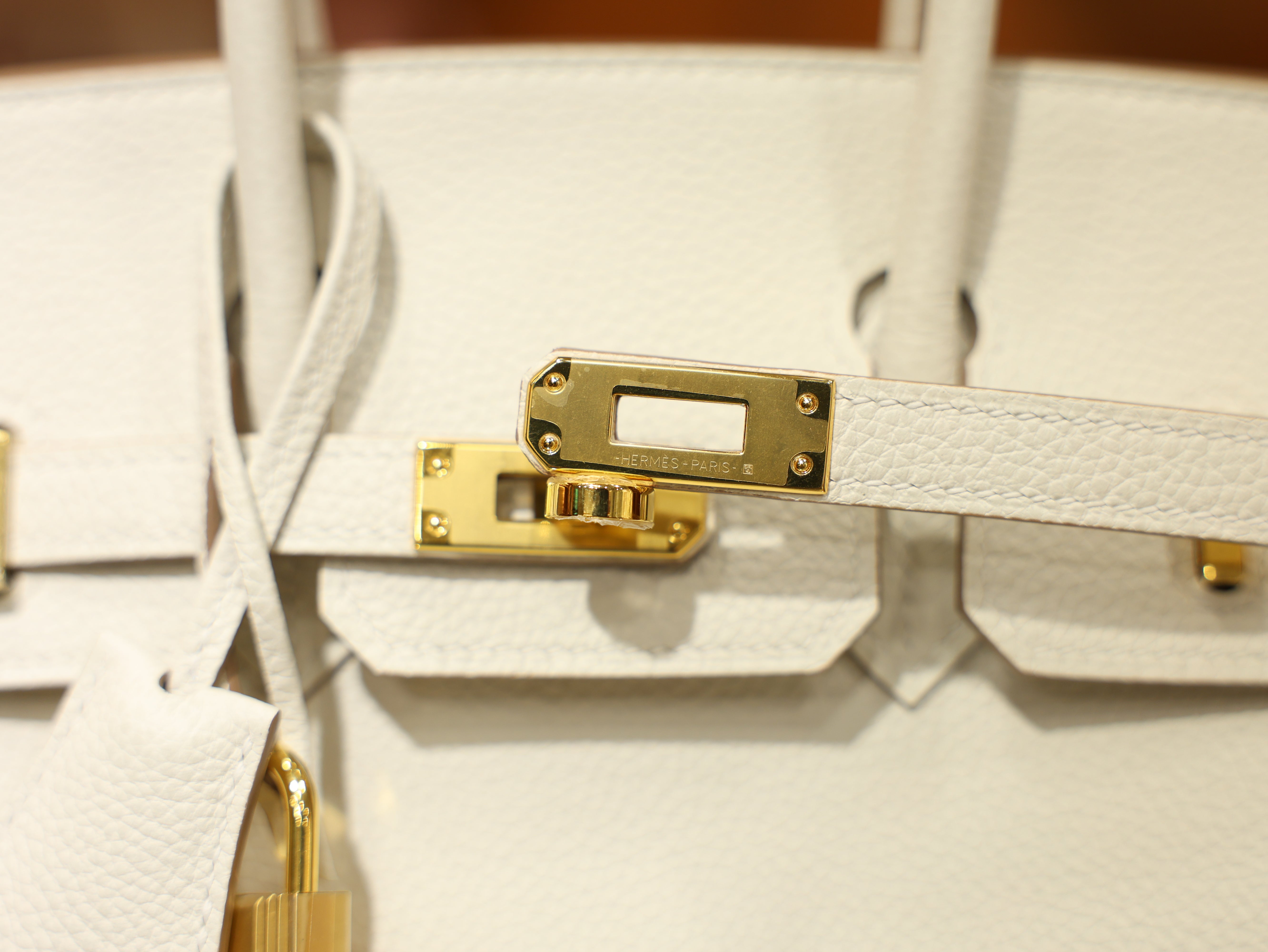 Birkin 25 togo craie GHW