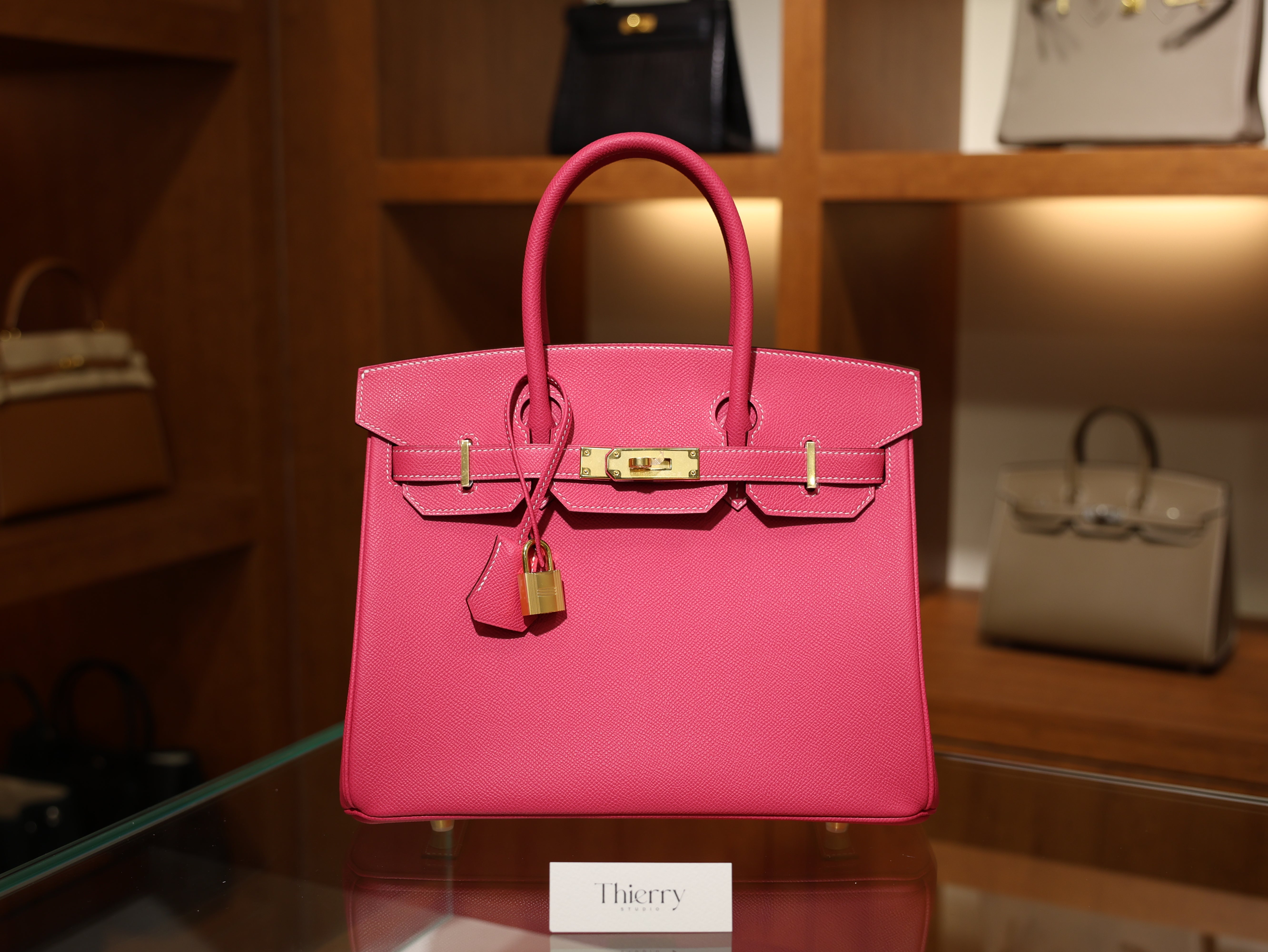 Birkin 30 epsom rose tyrien GHW