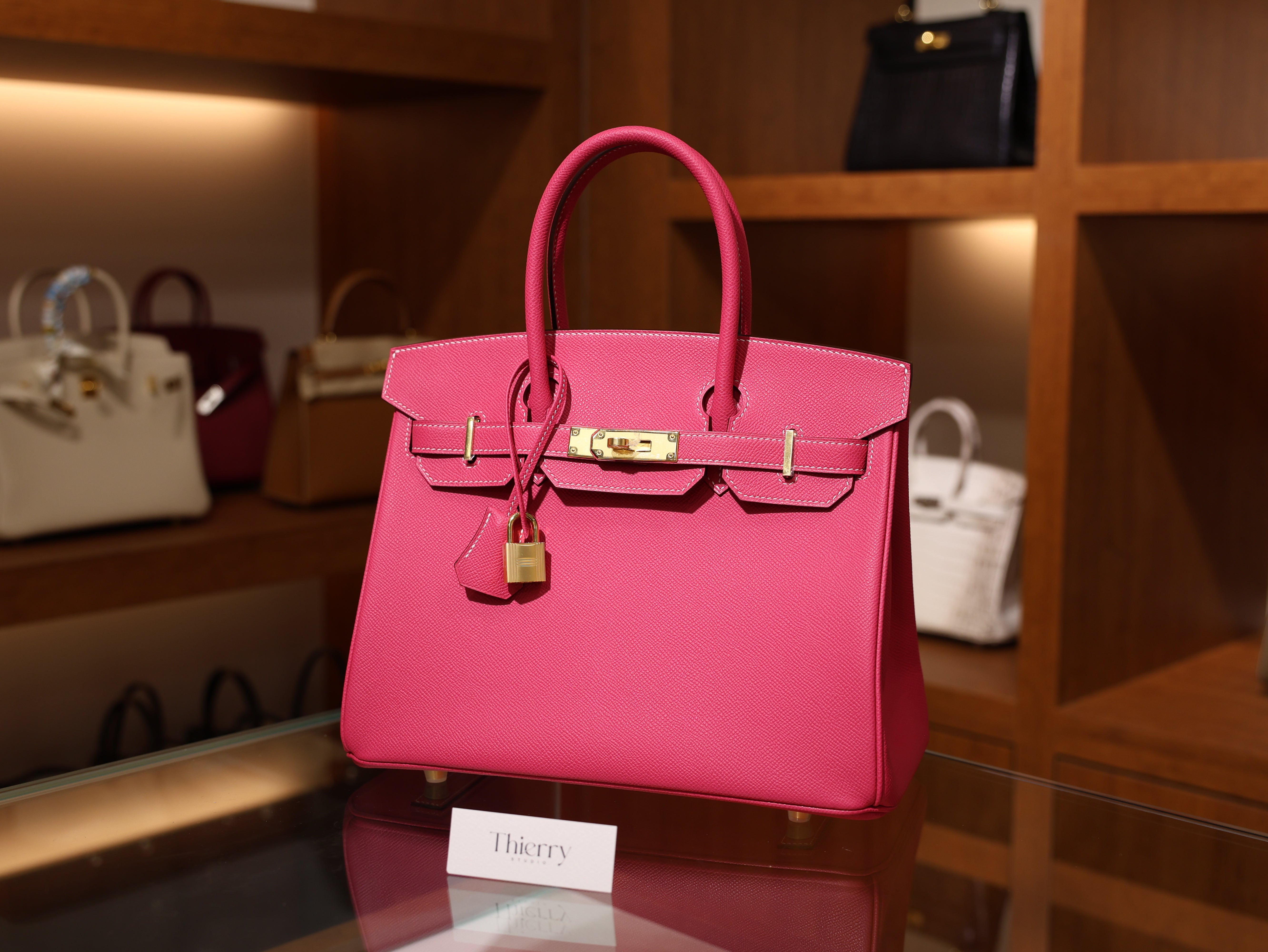 Birkin 30 epsom rose tyrien GHW