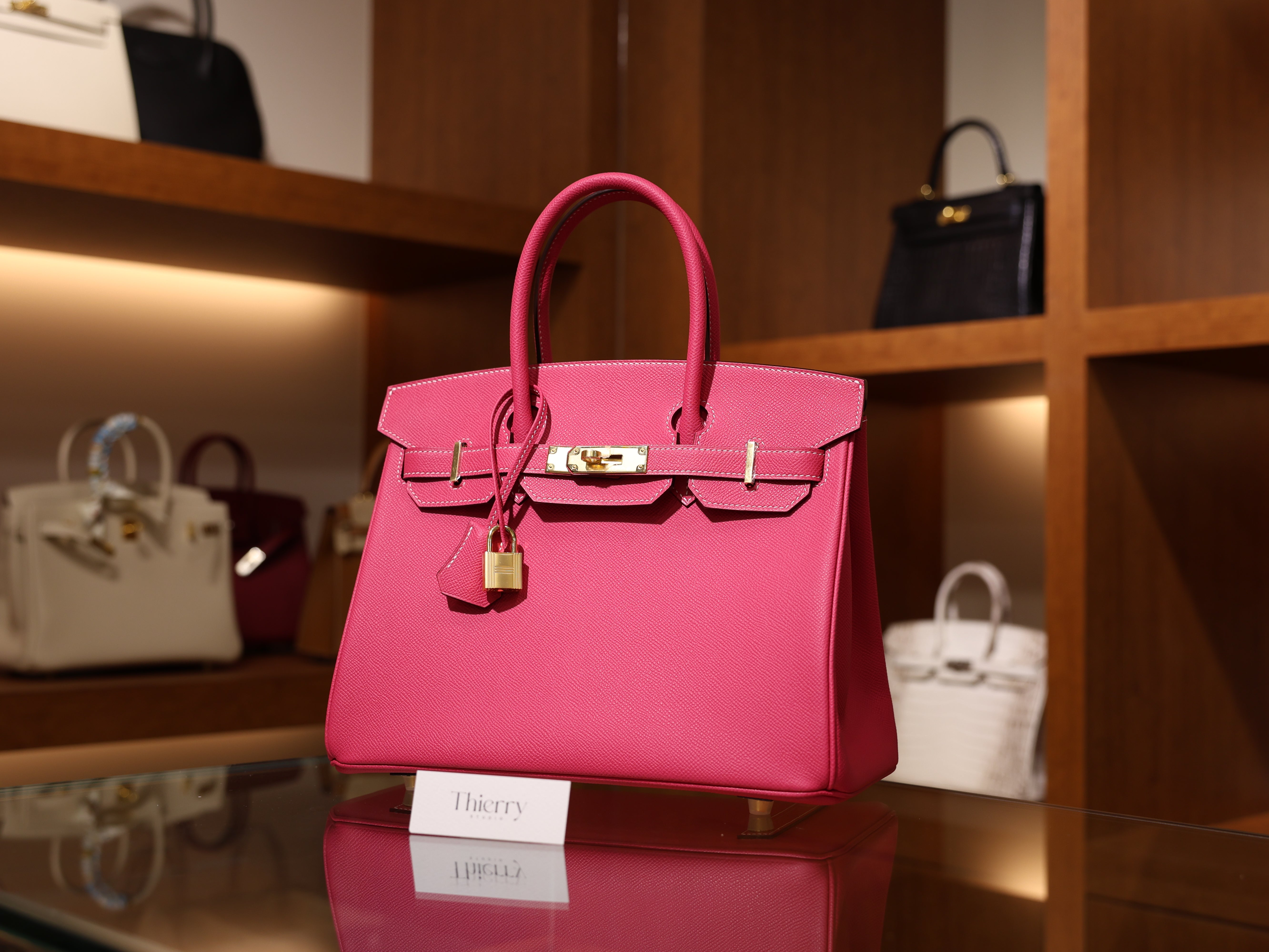 Birkin 30 epsom rose tyrien GHW