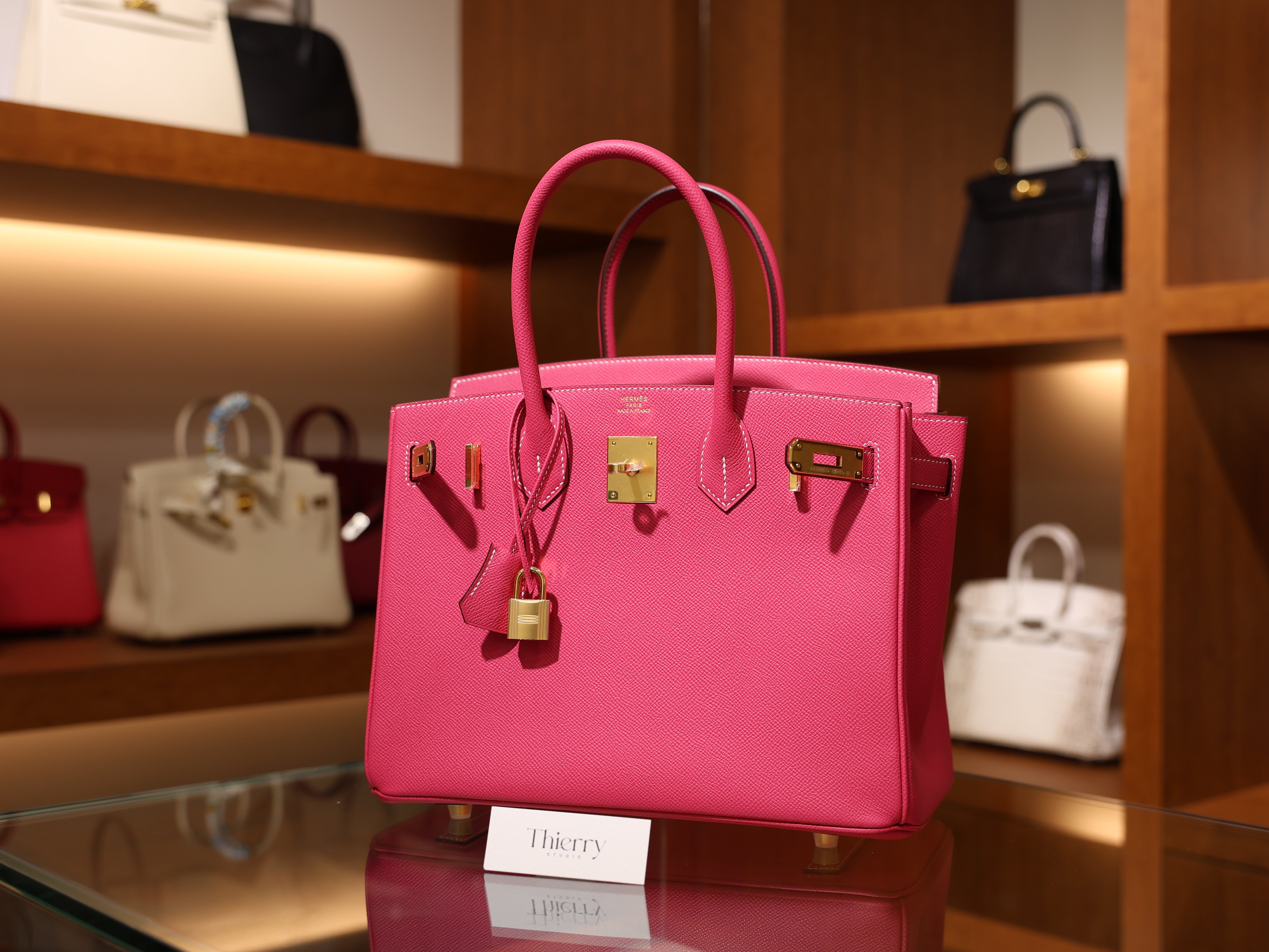 Birkin 30 epsom rose tyrien GHW
