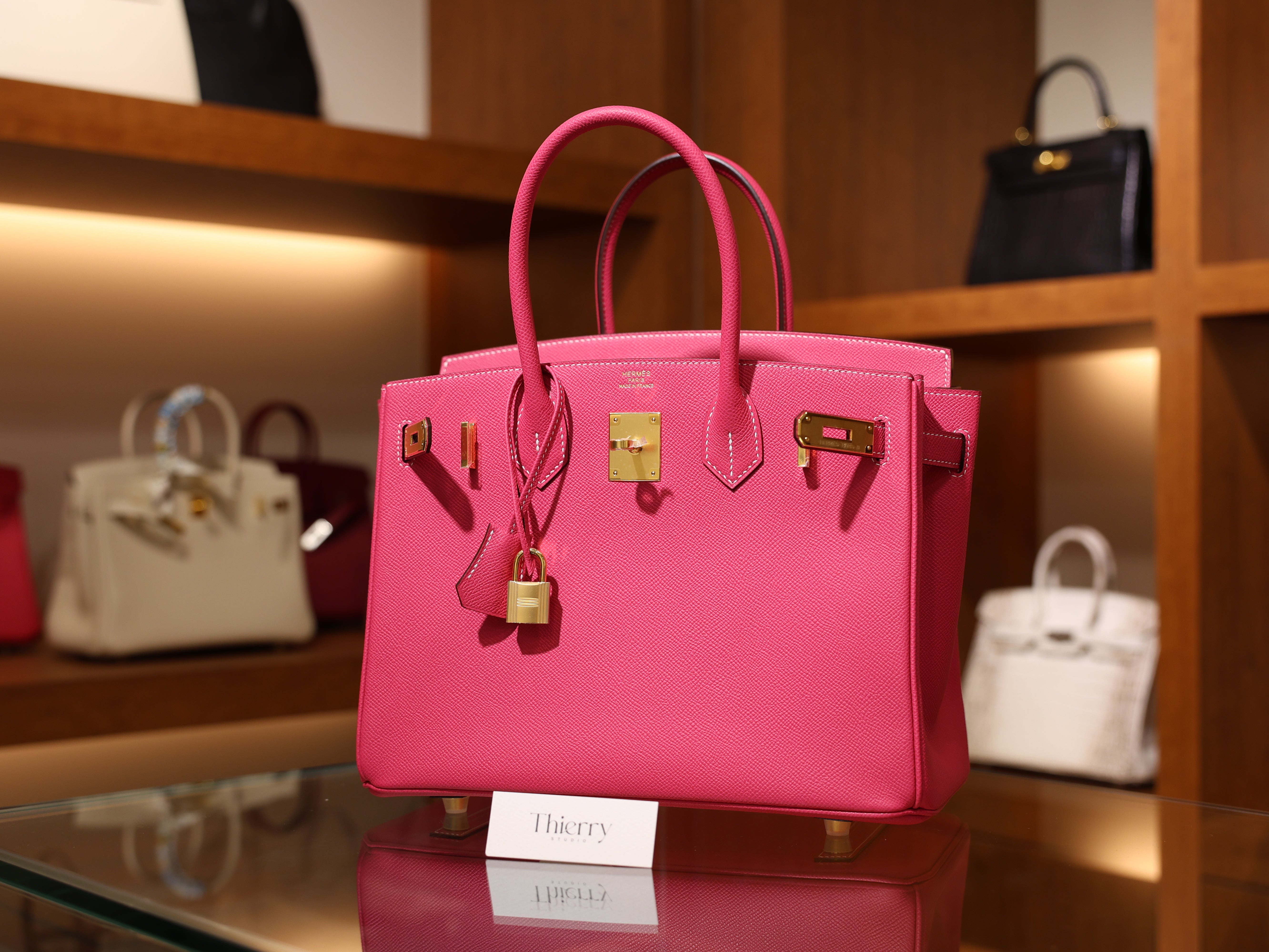 Birkin 30 epsom rose tyrien GHW