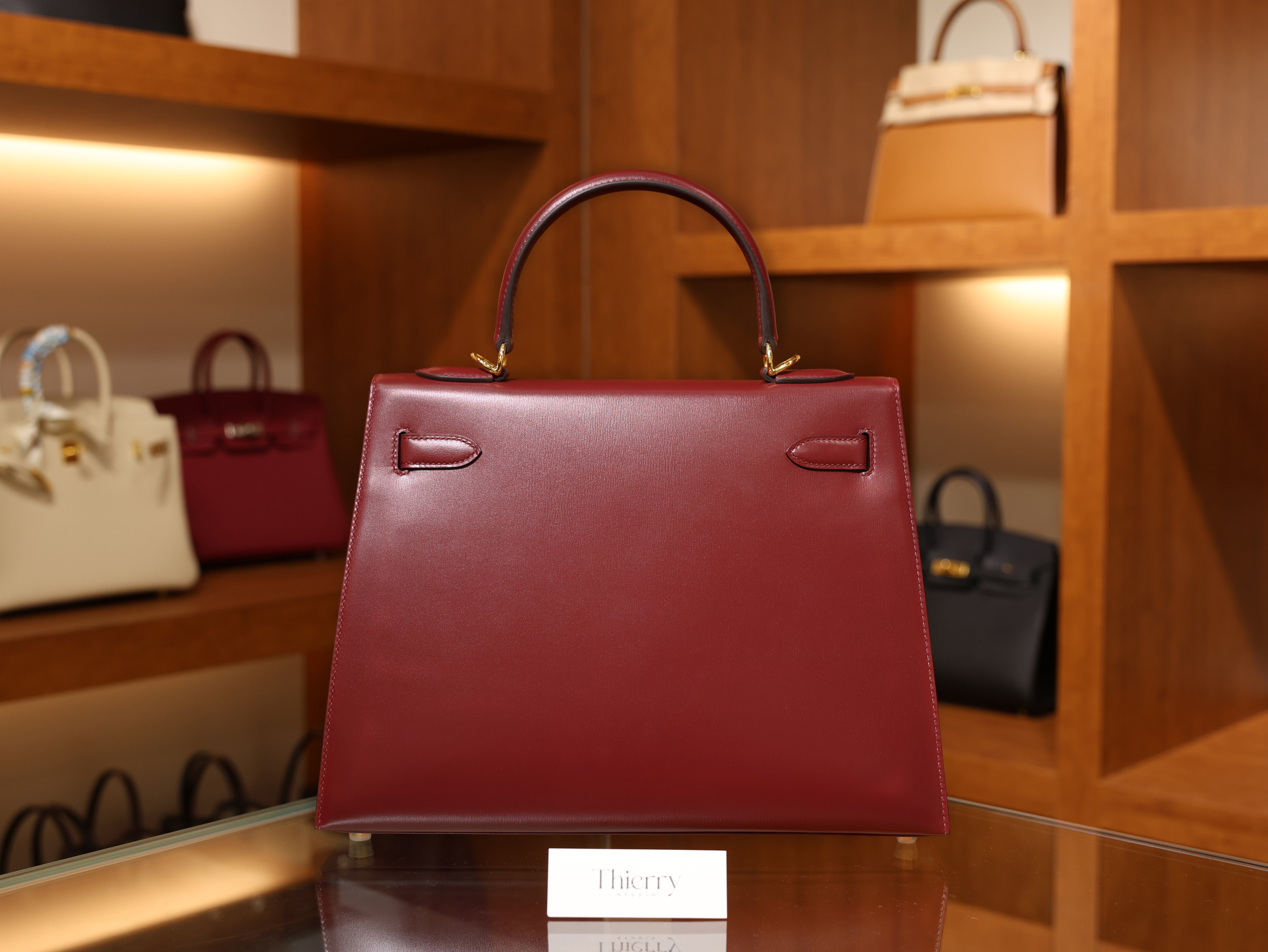 Kelly 32 box rouge H GHW