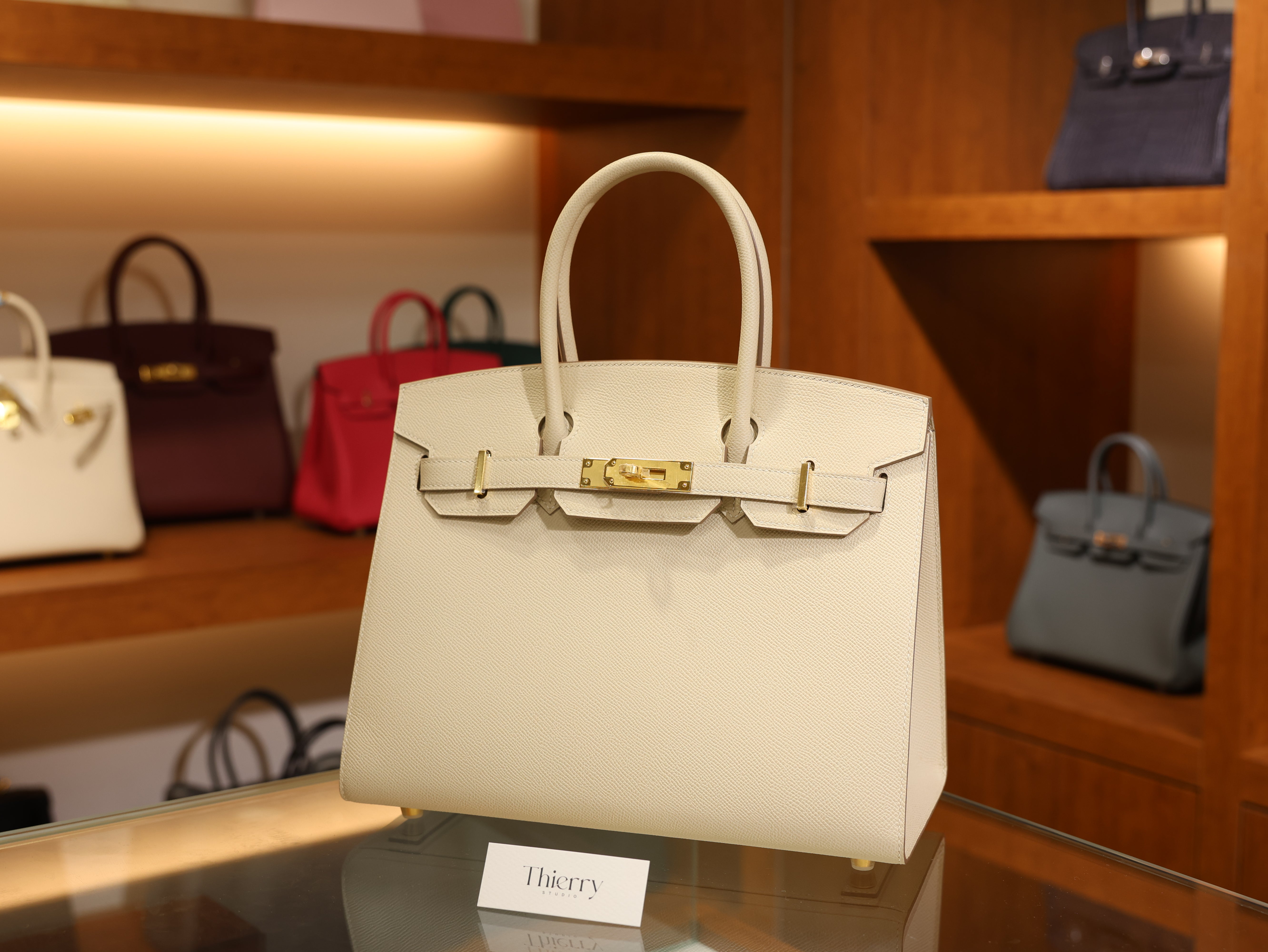 Birkin 30 epsom sellier craie GHW