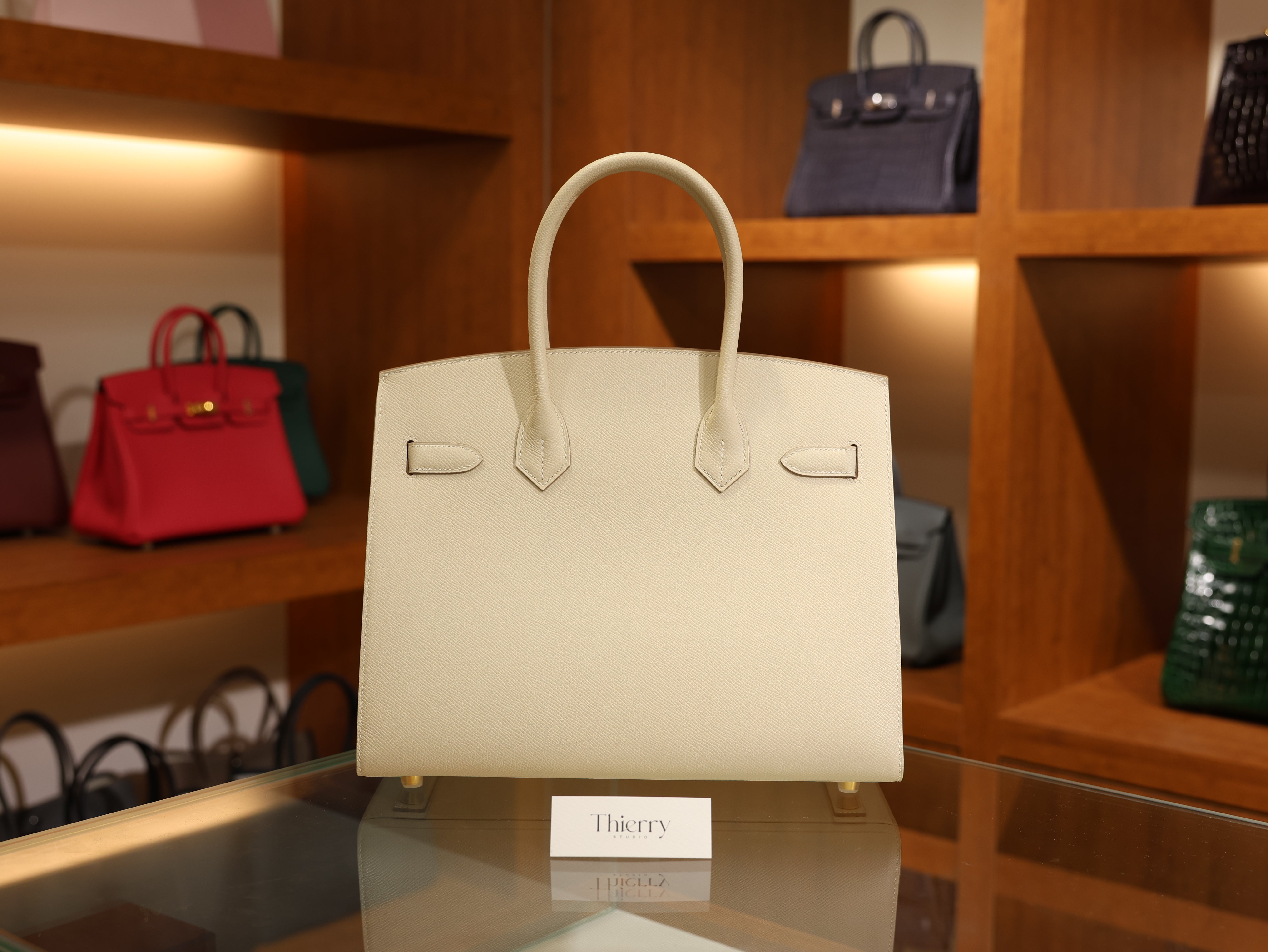 Birkin 30 epsom sellier craie GHW