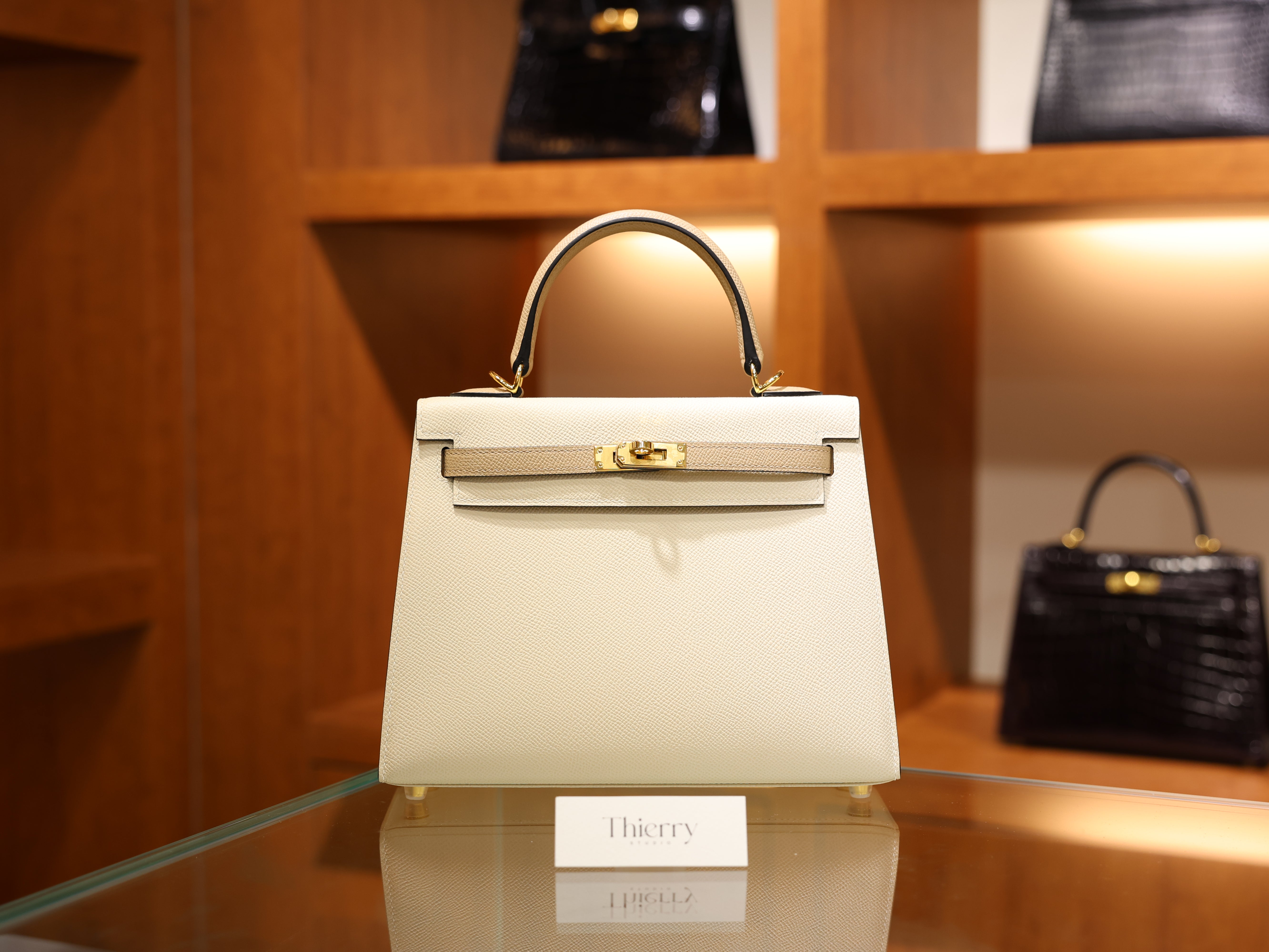 Kelly 25 epsom craie etoupe GHW (HSS)