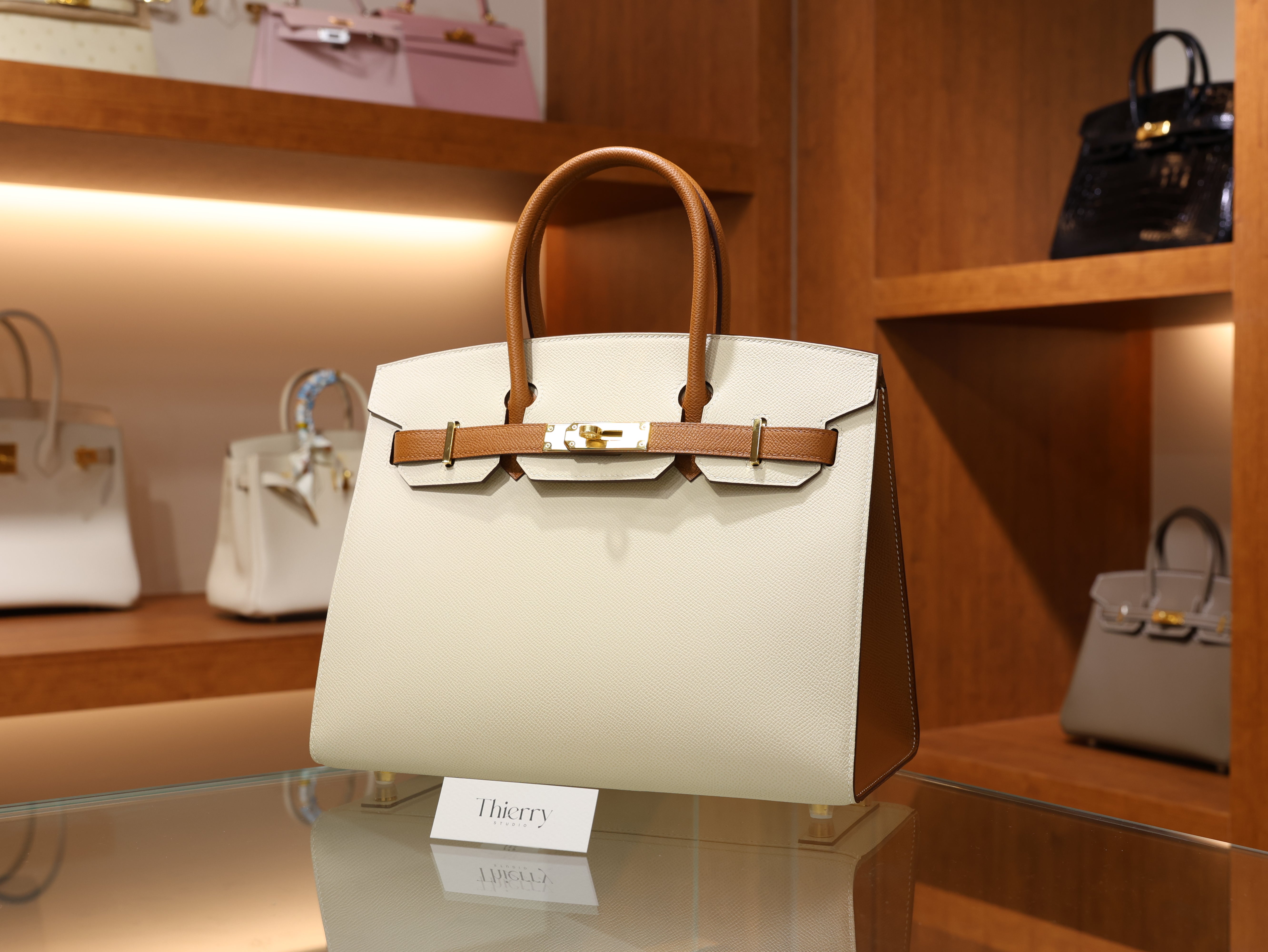 Birkin 30 epsom sellier craie gold GHW (HSS)