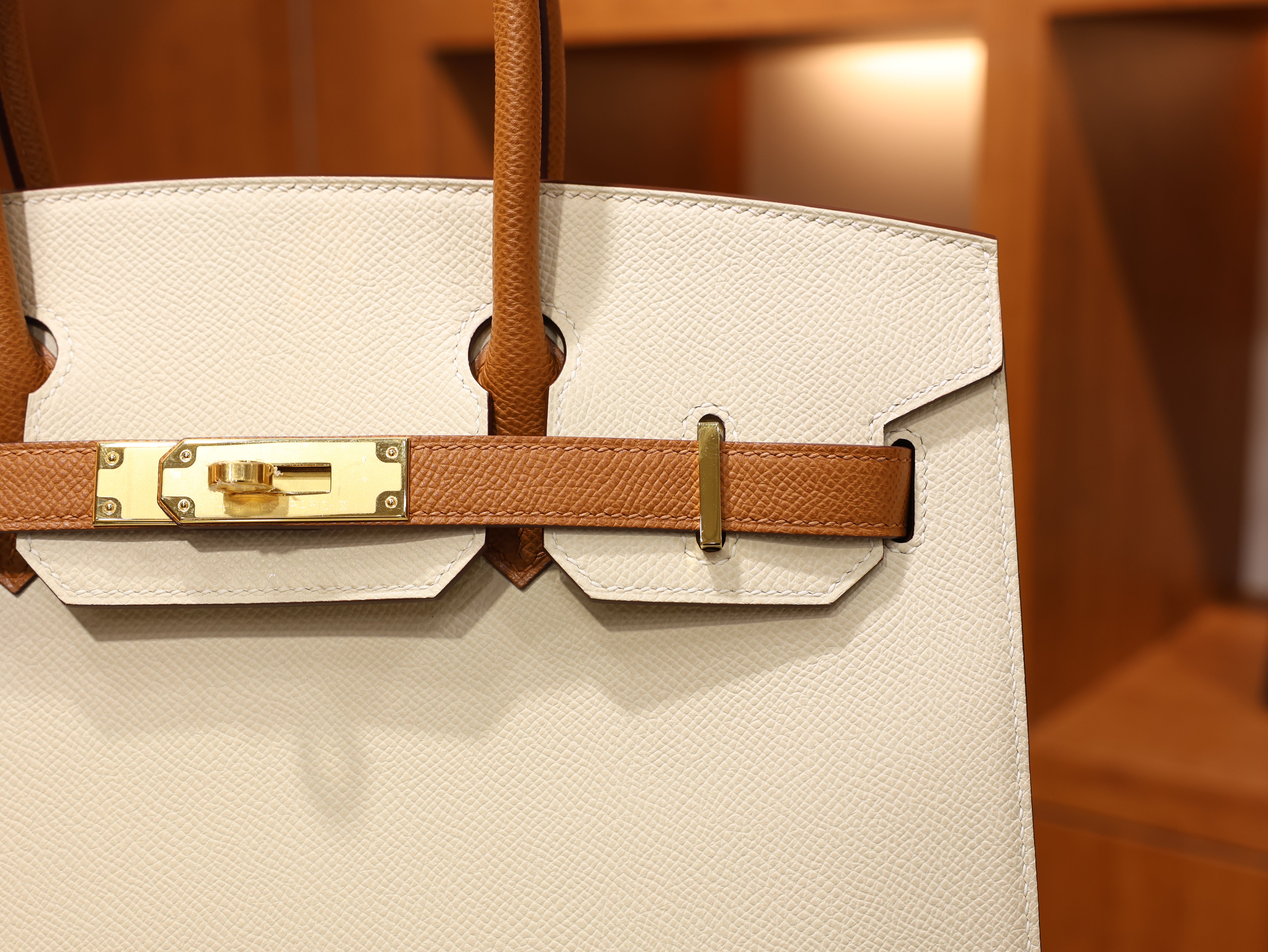 Birkin 30 epsom sellier craie gold GHW (HSS)