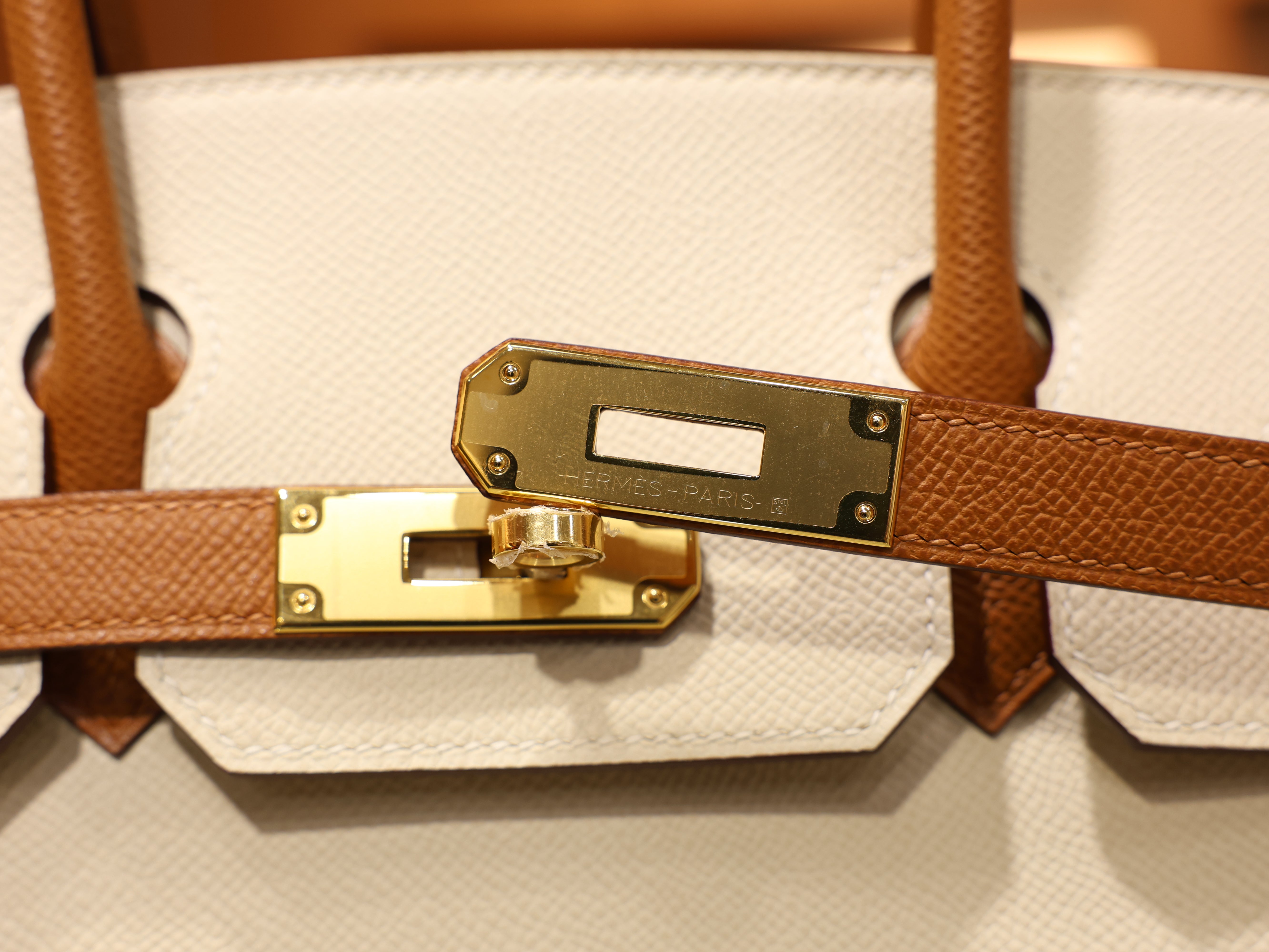 Birkin 30 epsom sellier craie gold GHW (HSS)