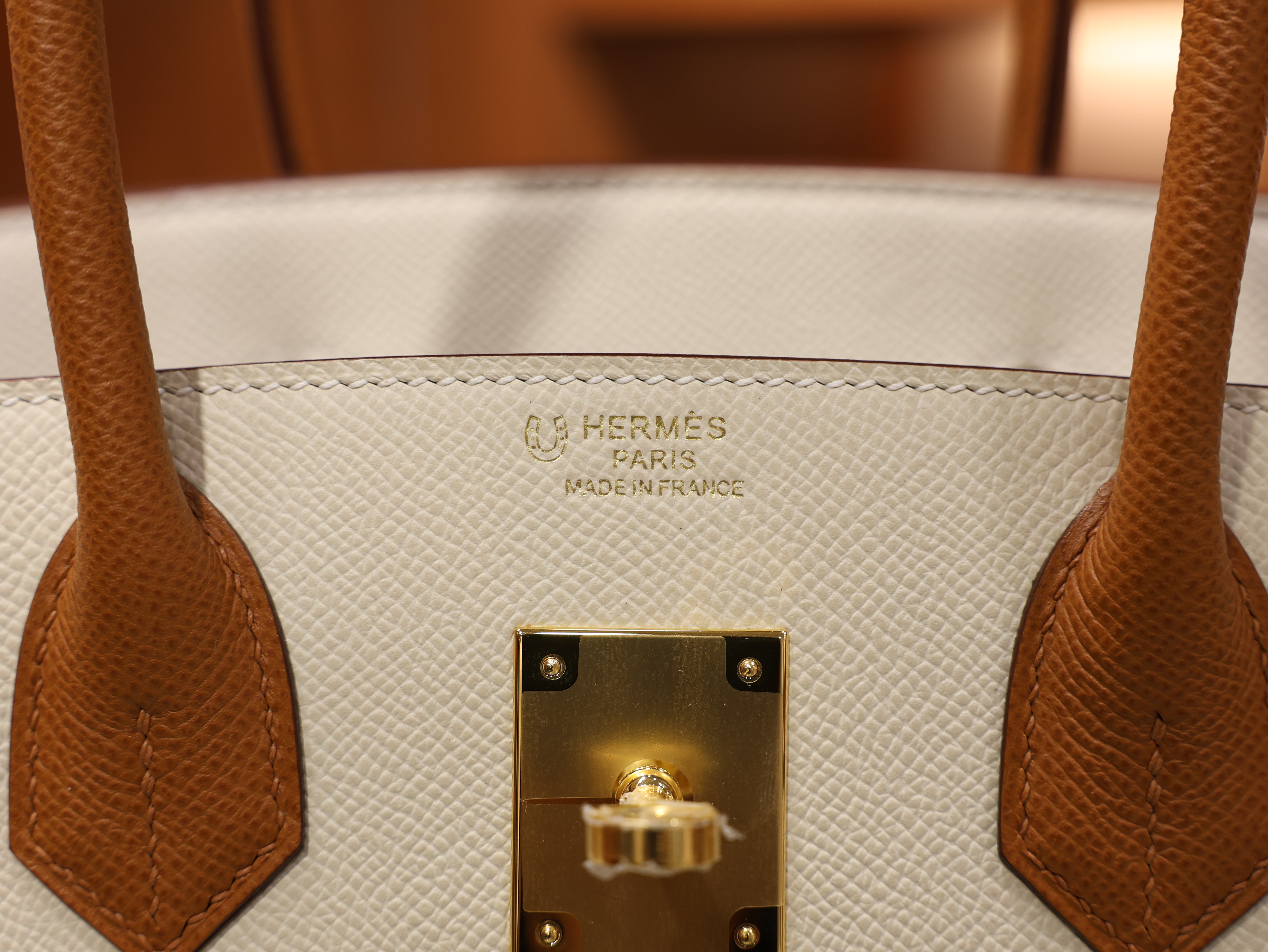 Birkin 30 epsom sellier craie gold GHW (HSS)