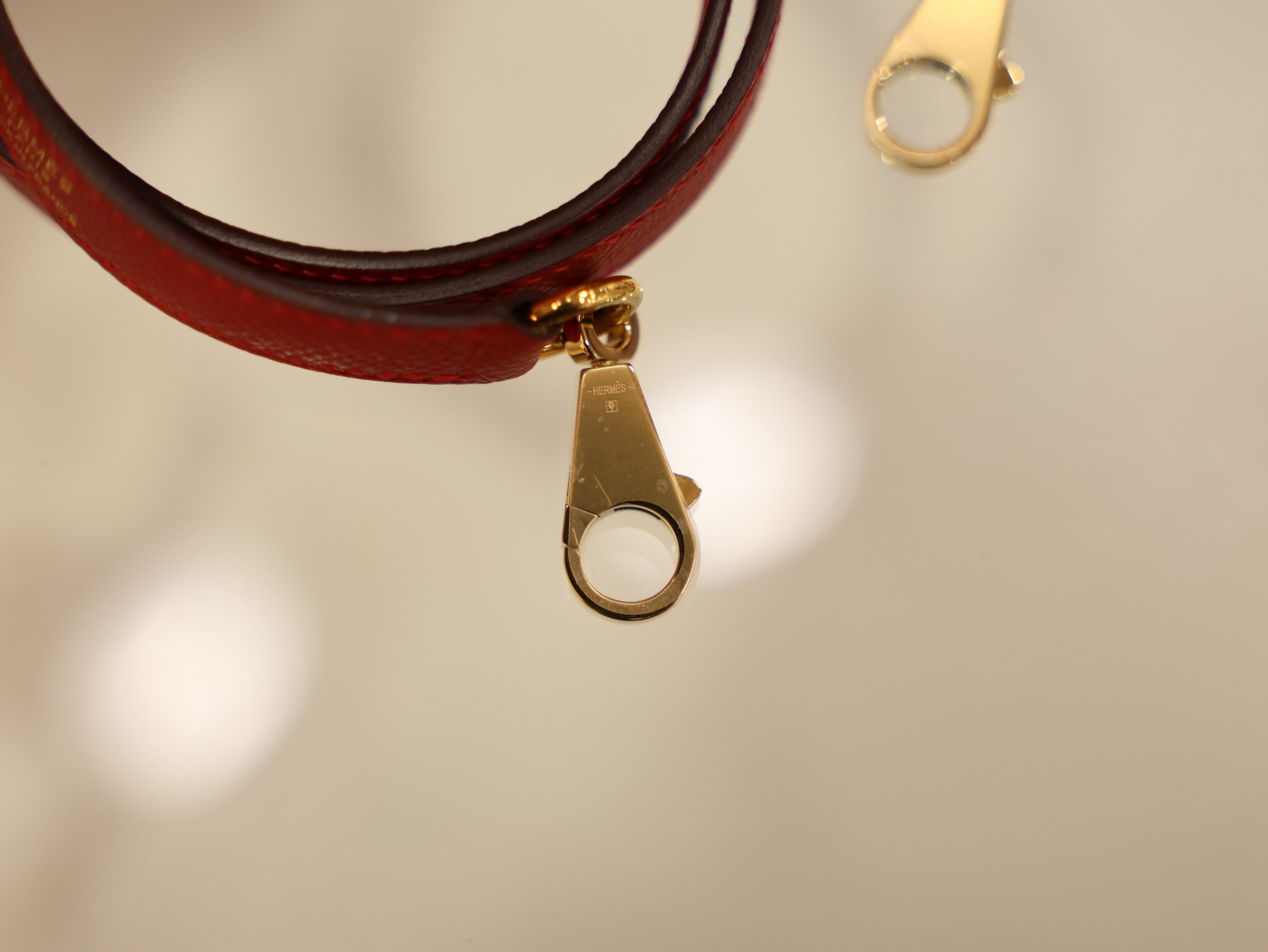 Kelly 28 epsom Rouge Casaque GHW