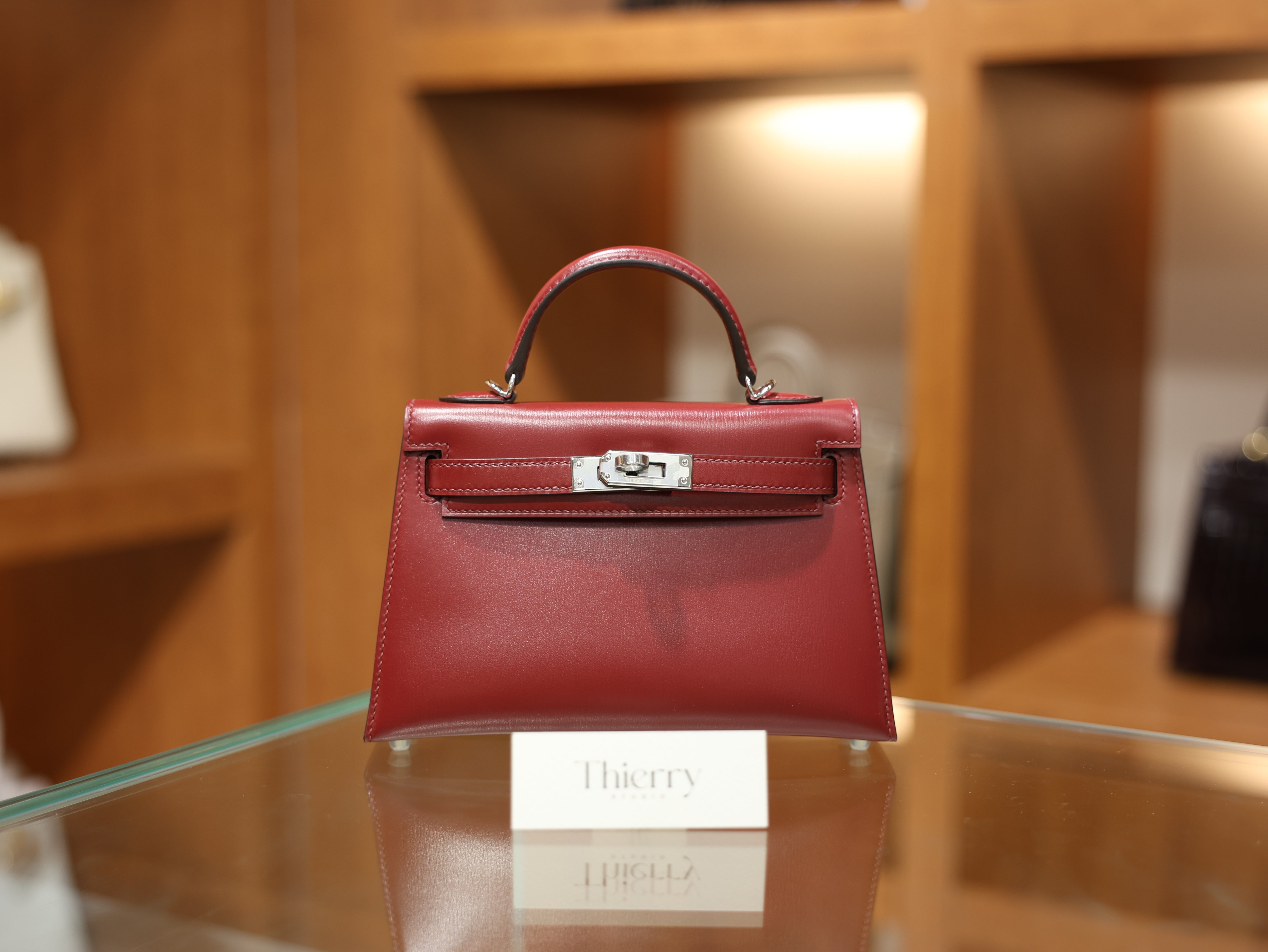 Kelly mini 2 box rouge H PHW