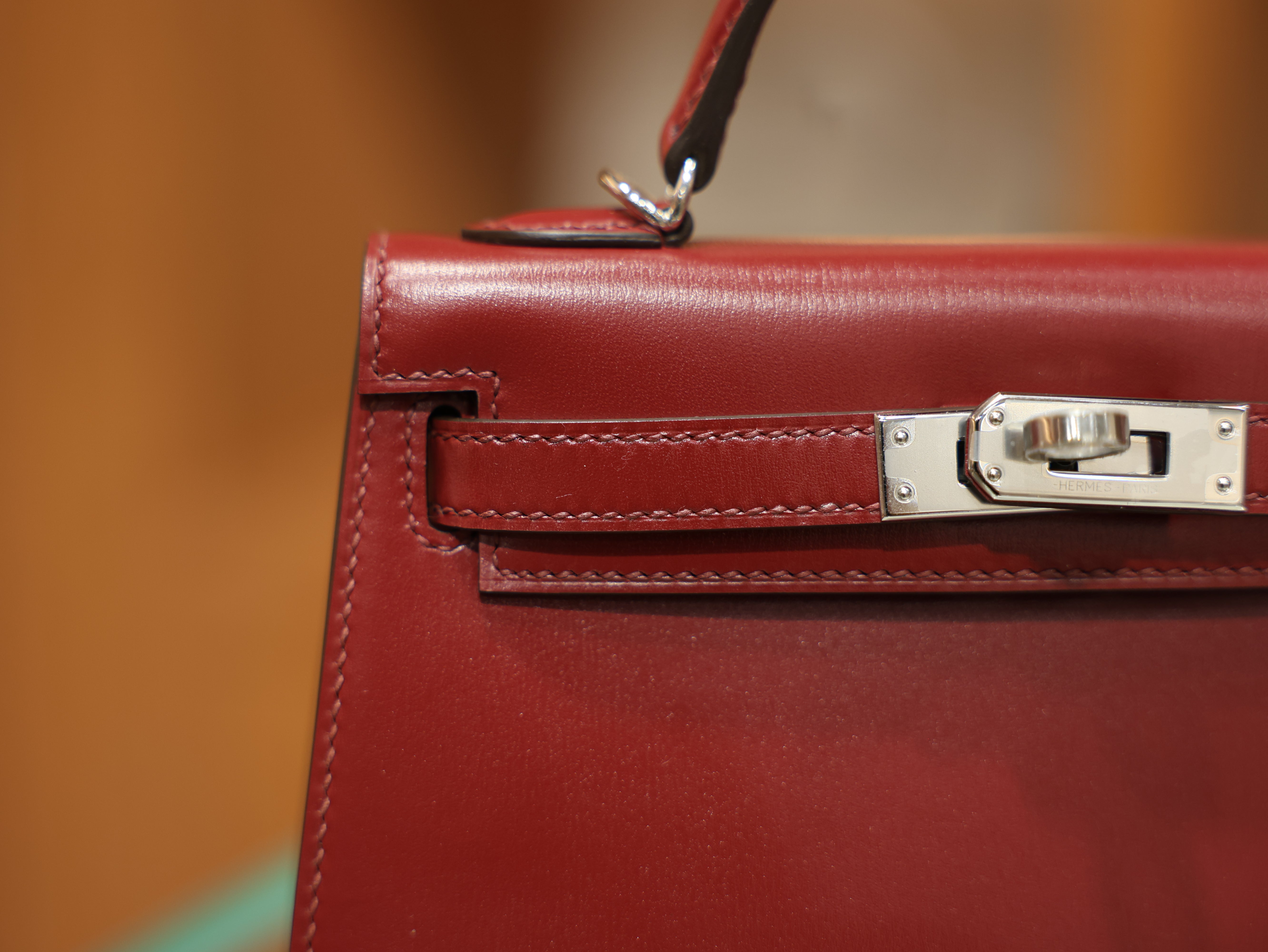 Kelly mini 2 box rouge H PHW