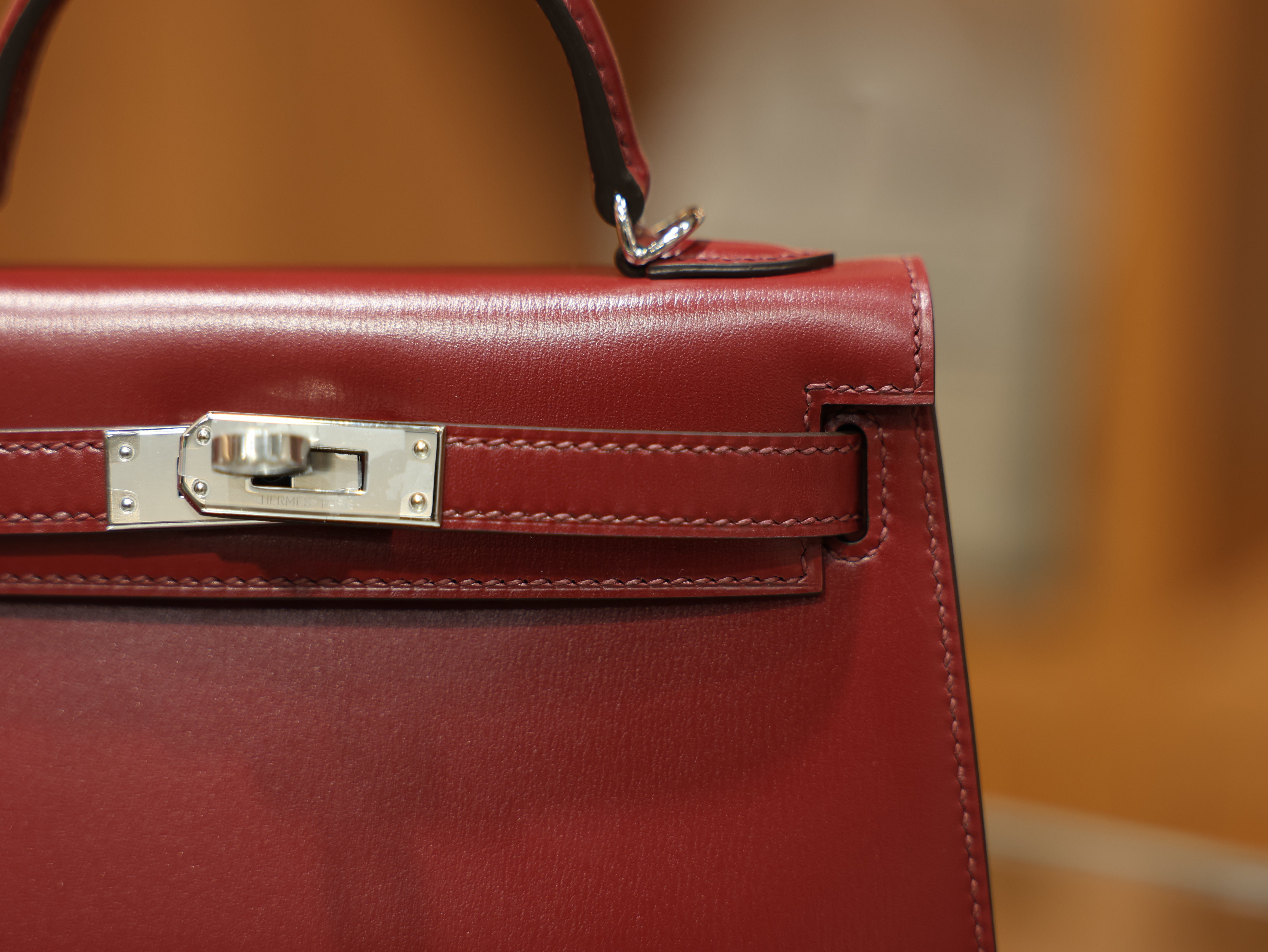 Kelly mini 2 box rouge H PHW