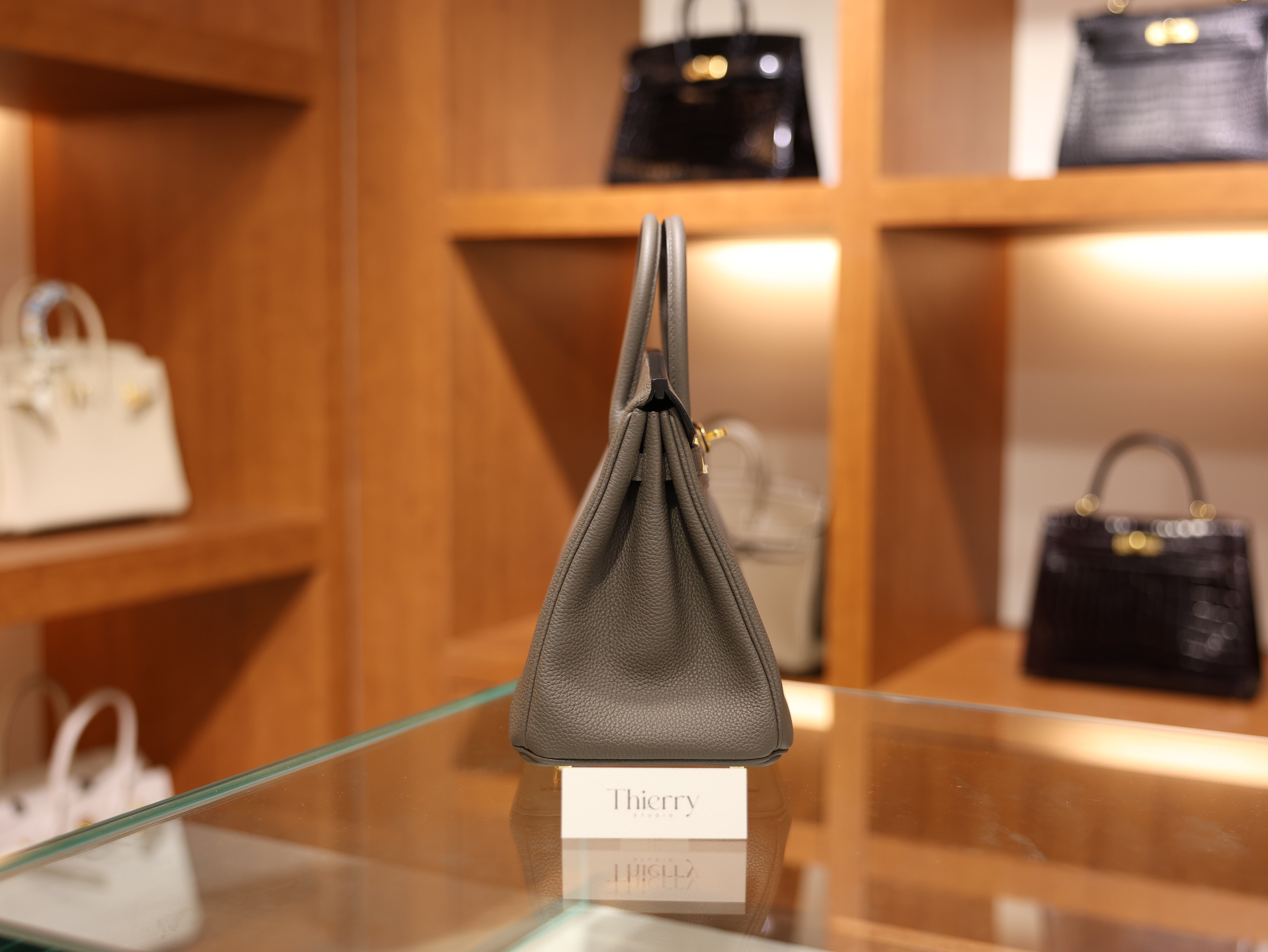 Birkin 25 togo etain GHW