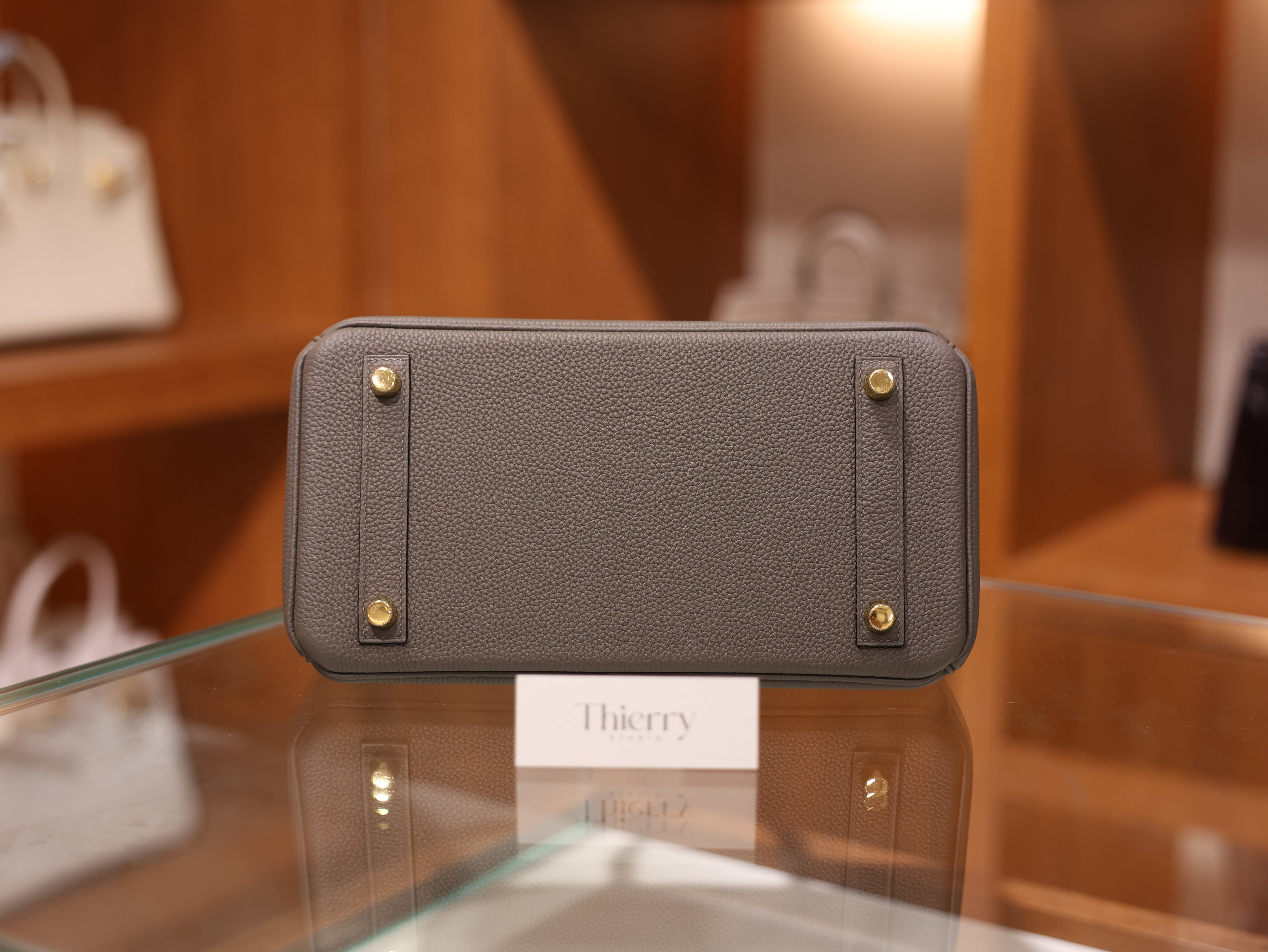 Birkin 25 togo etain GHW