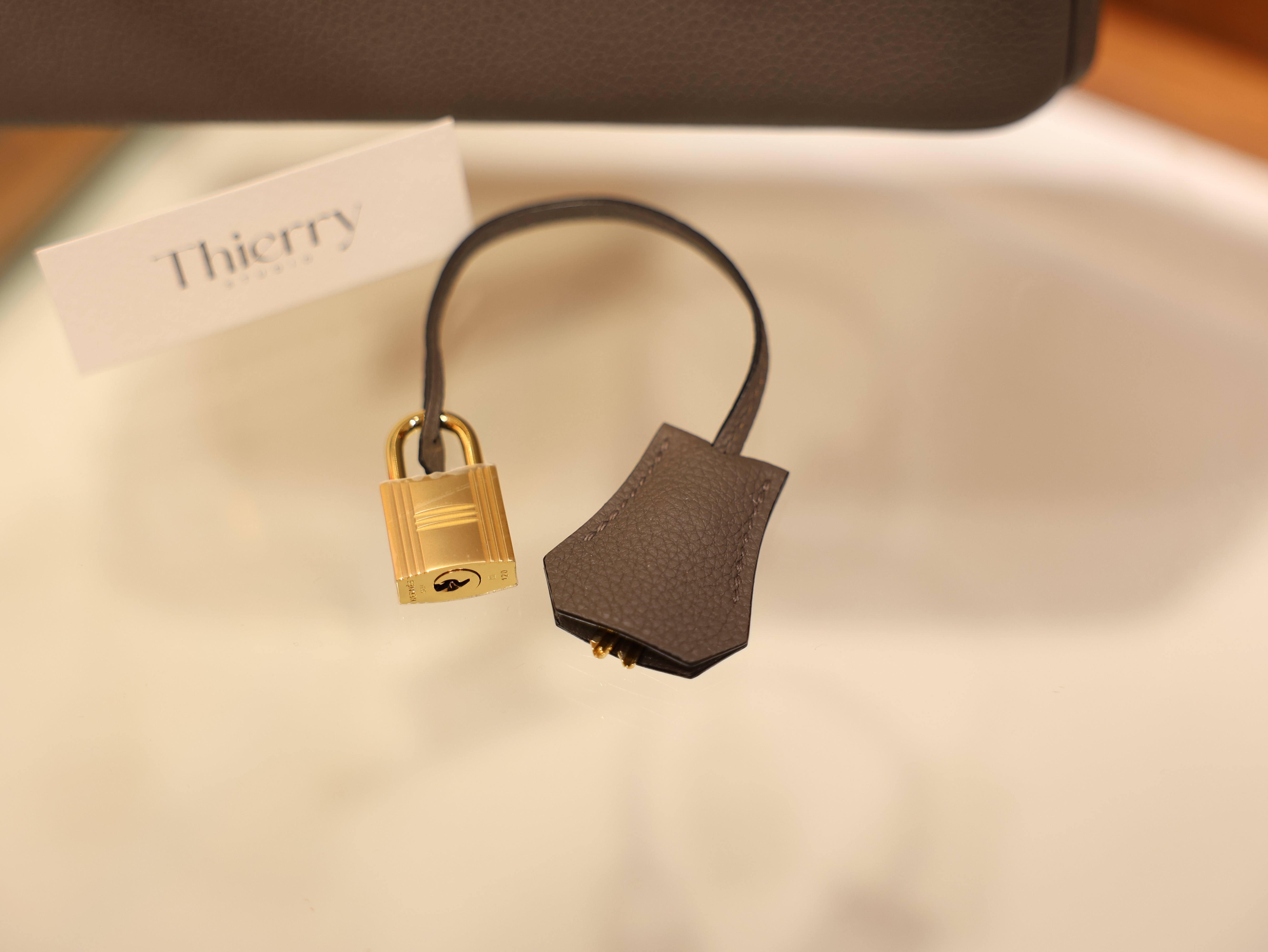 Birkin 25 togo etain GHW