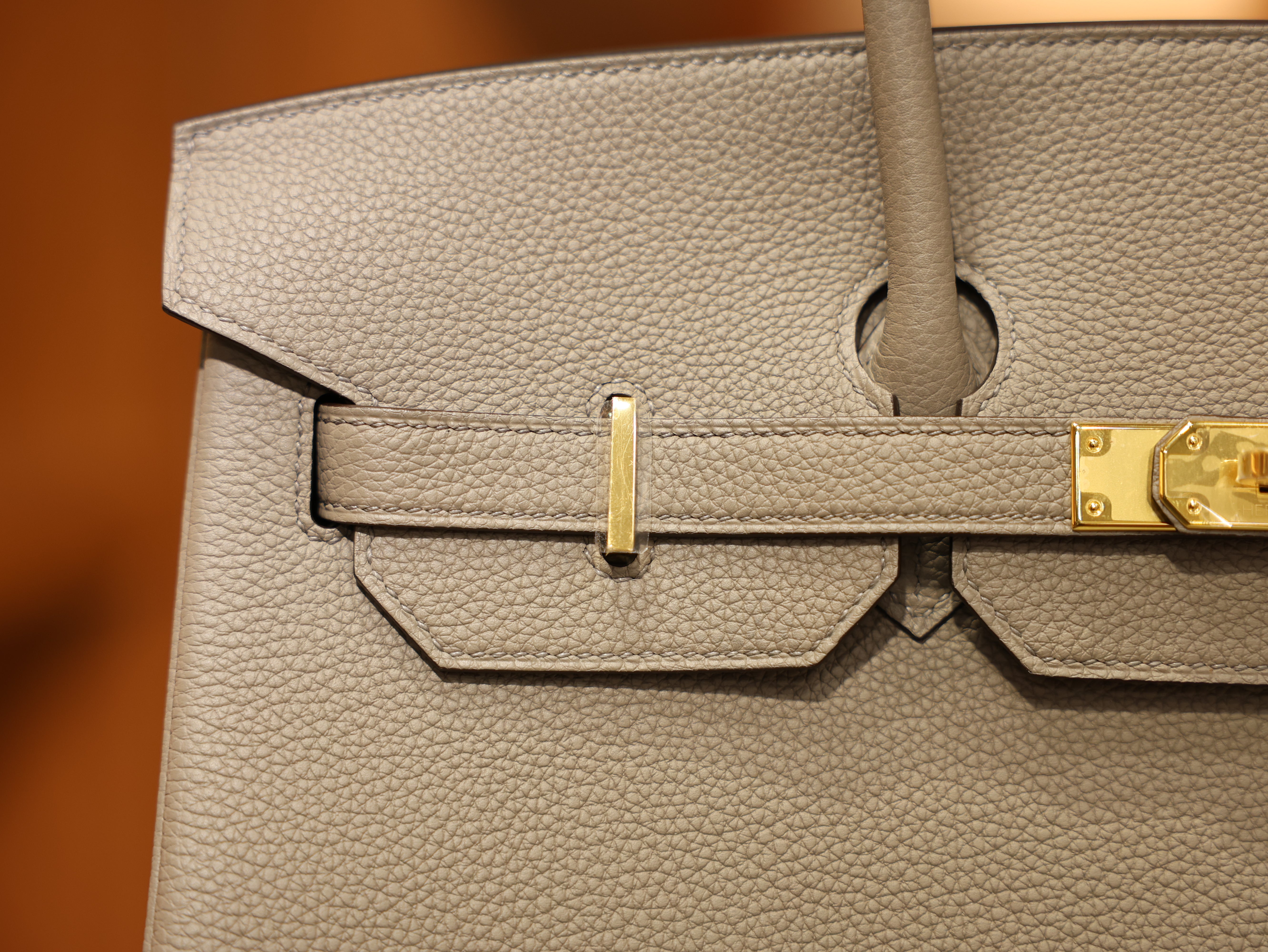 Birkin 35 togo gris asphalt GHW