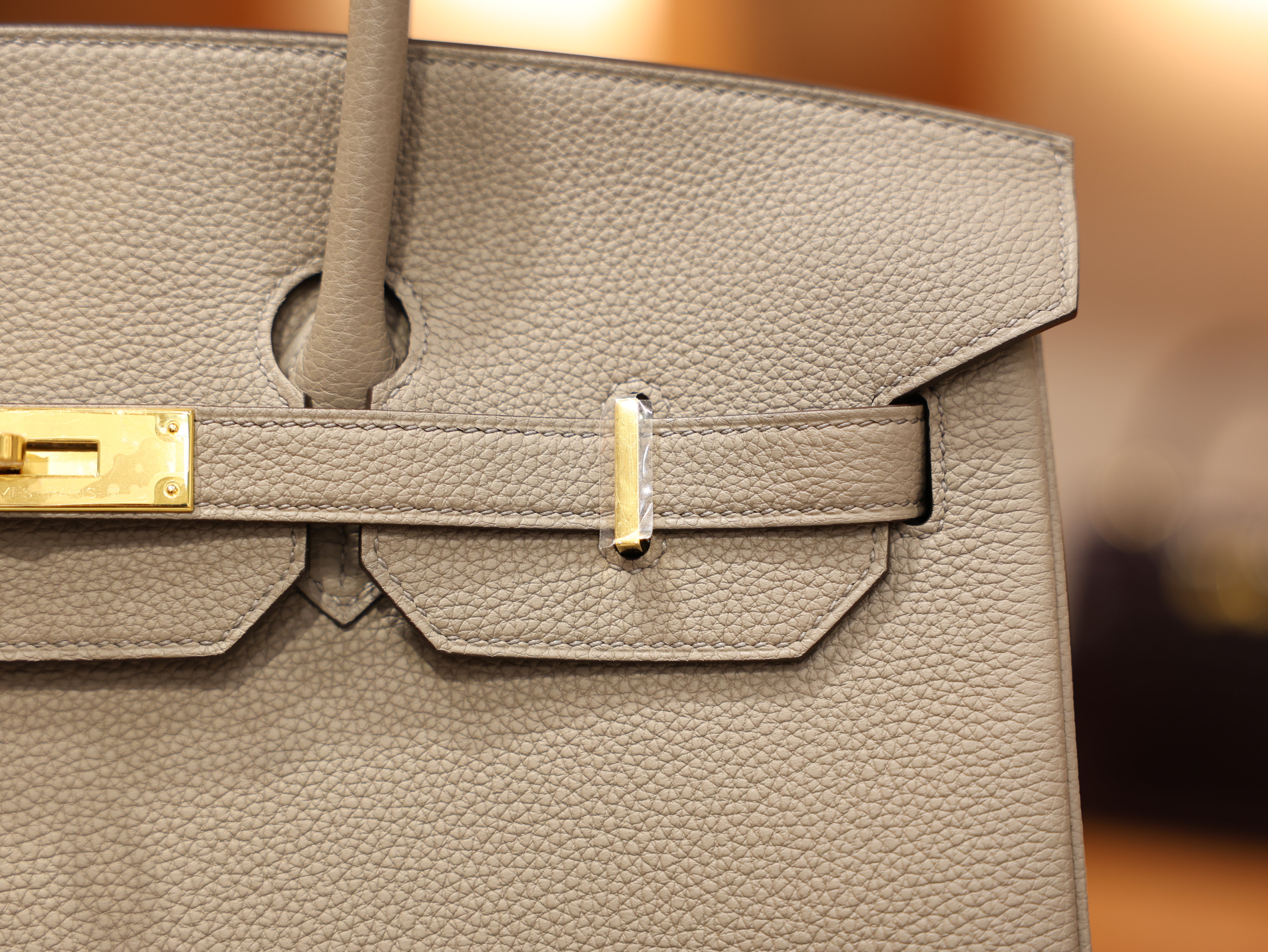 Birkin 35 togo gris asphalt GHW