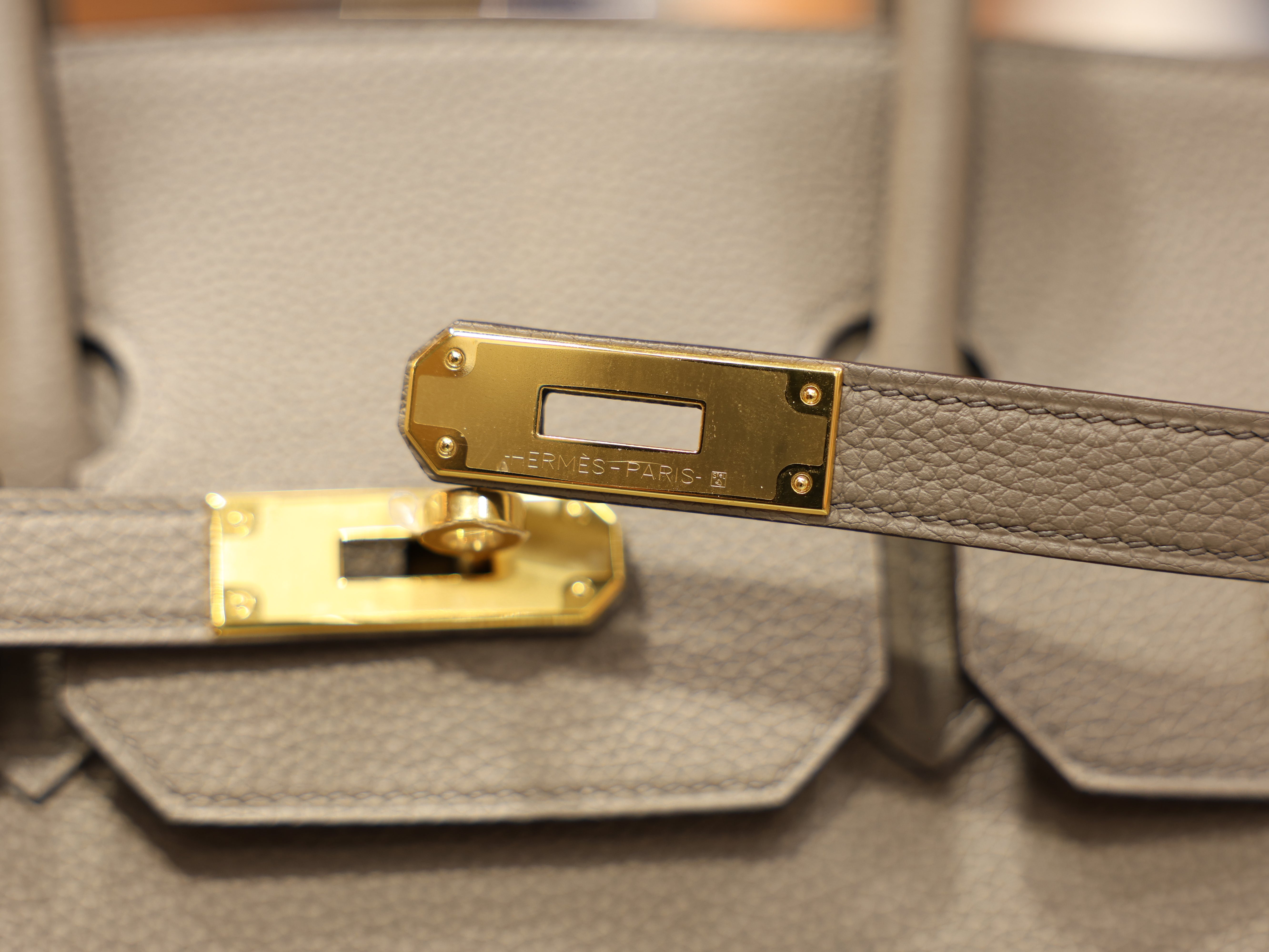 Birkin 35 togo gris asphalt GHW