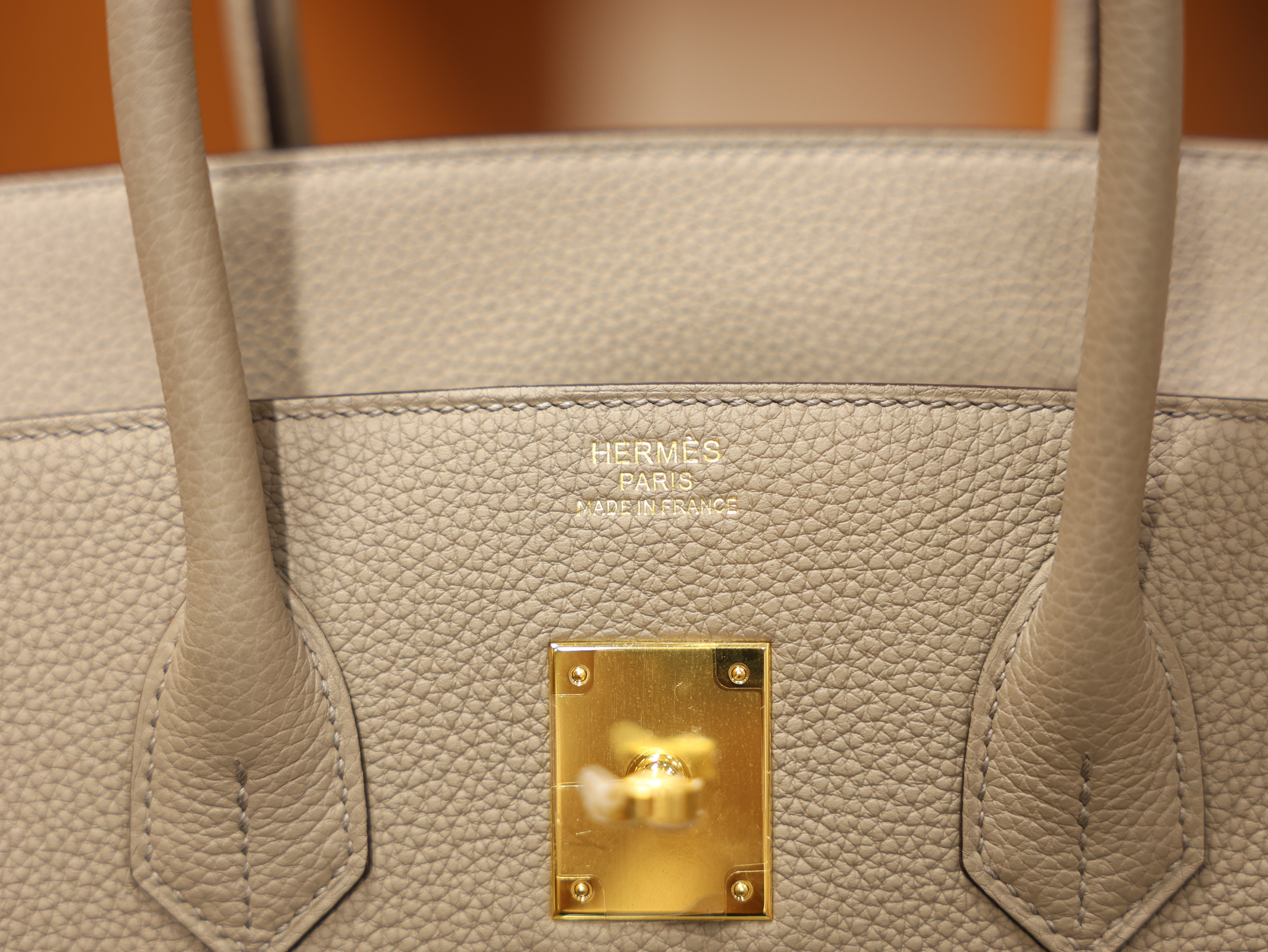 Birkin 35 togo gris asphalt GHW