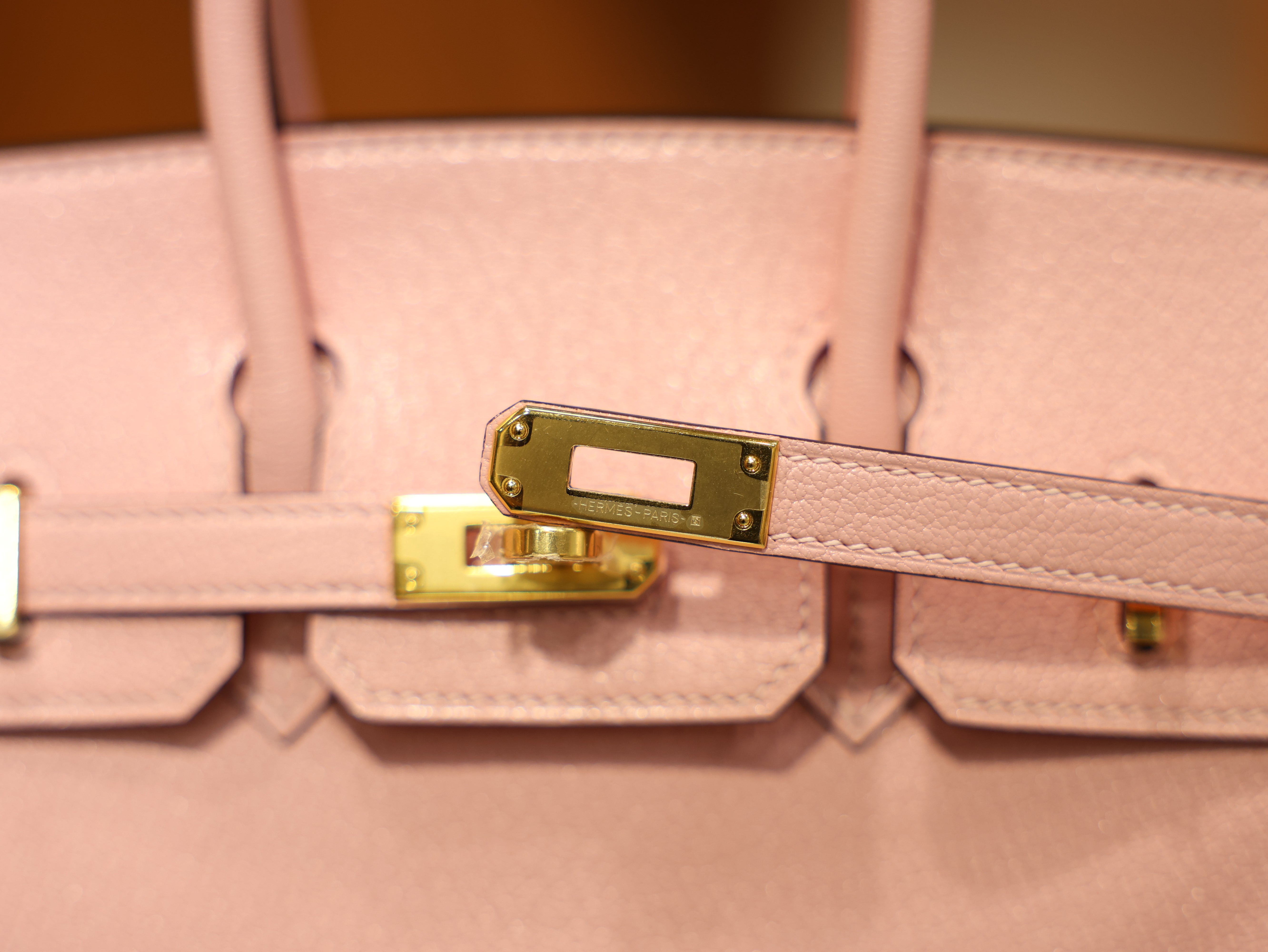 Birkin 25 chevre rose sakura GHW (HSS)
