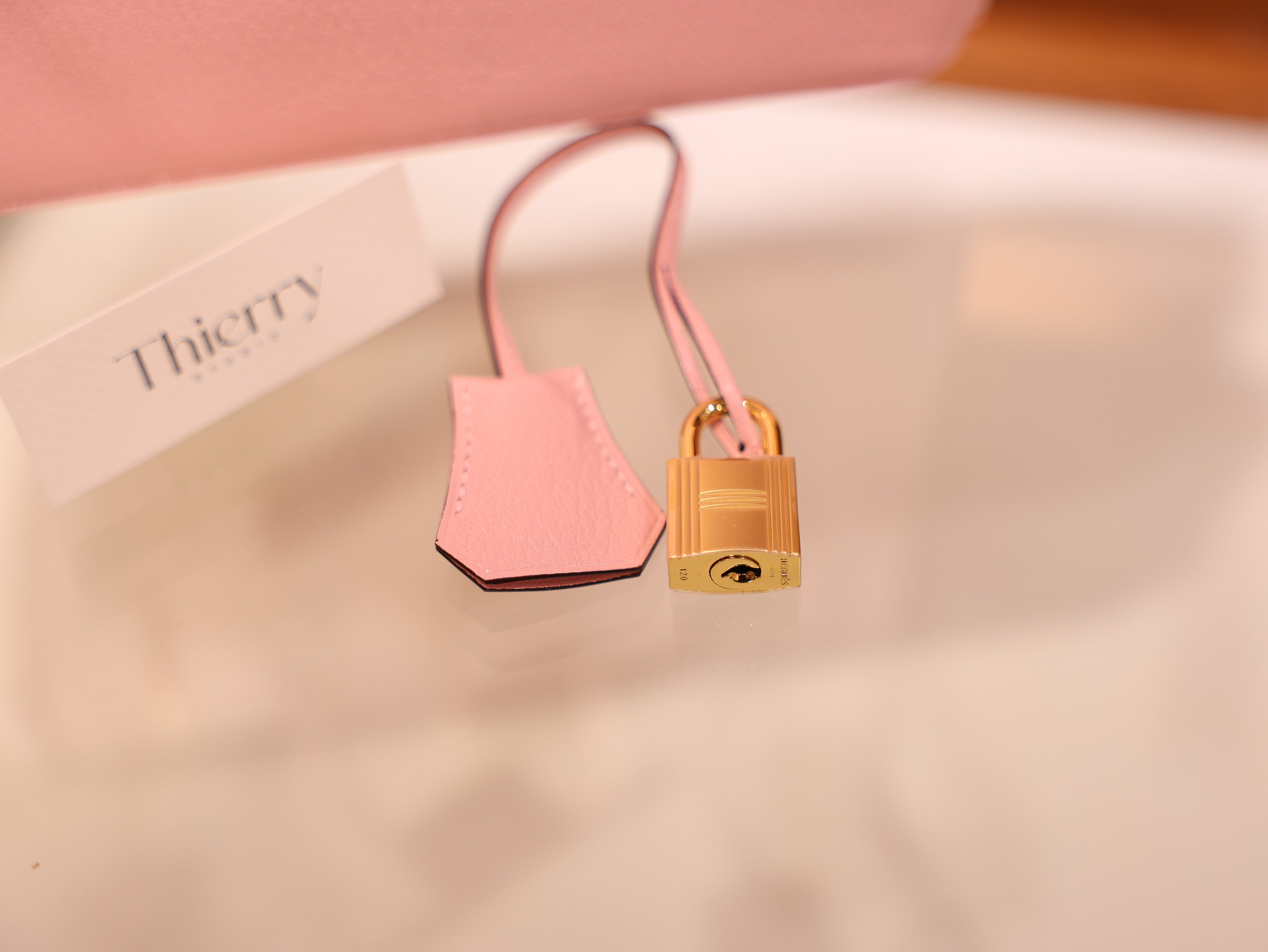 Birkin 25 chevre rose sakura GHW (HSS)