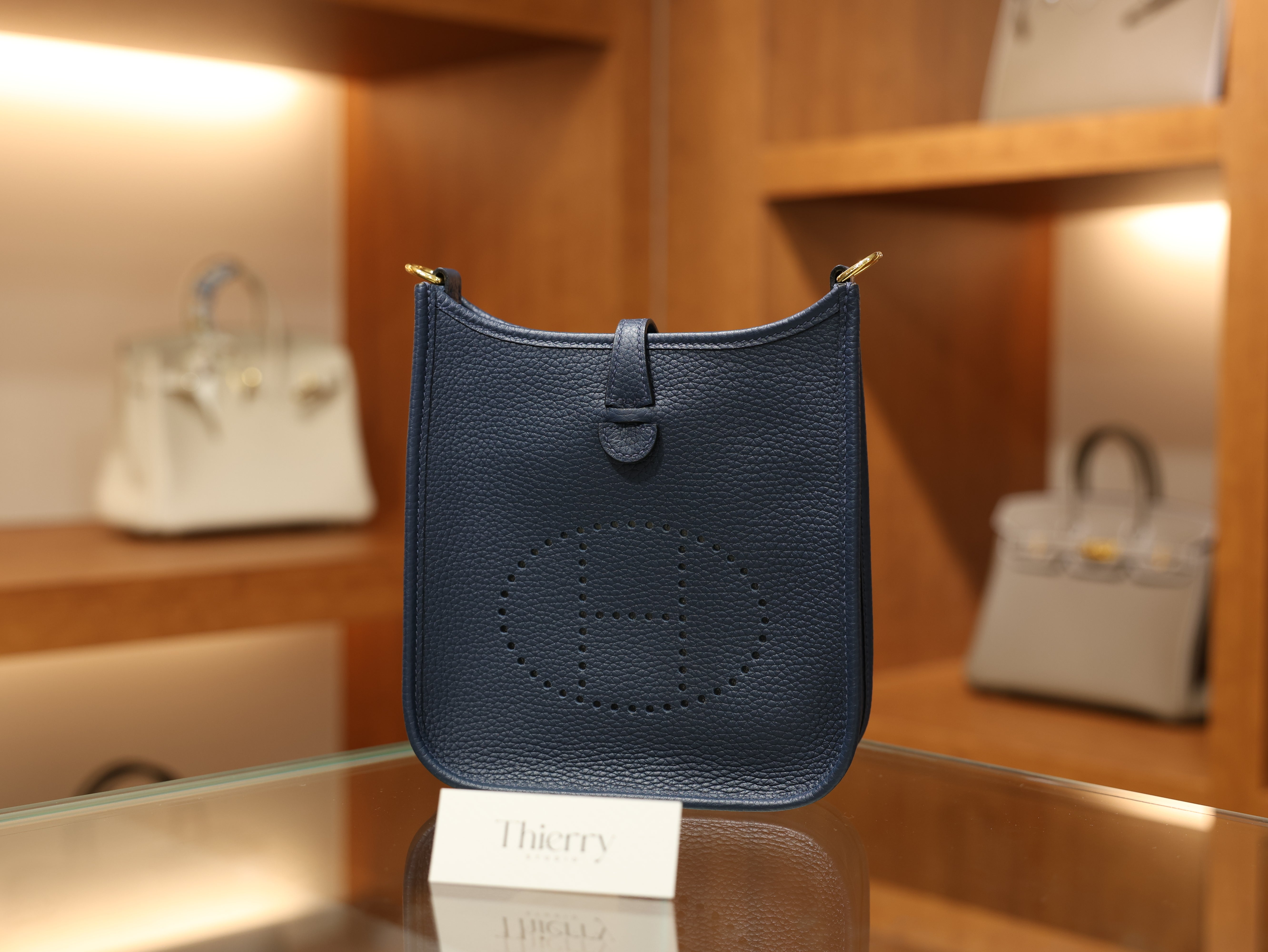Evelyne mini clemence Bleu de Prusse GHW