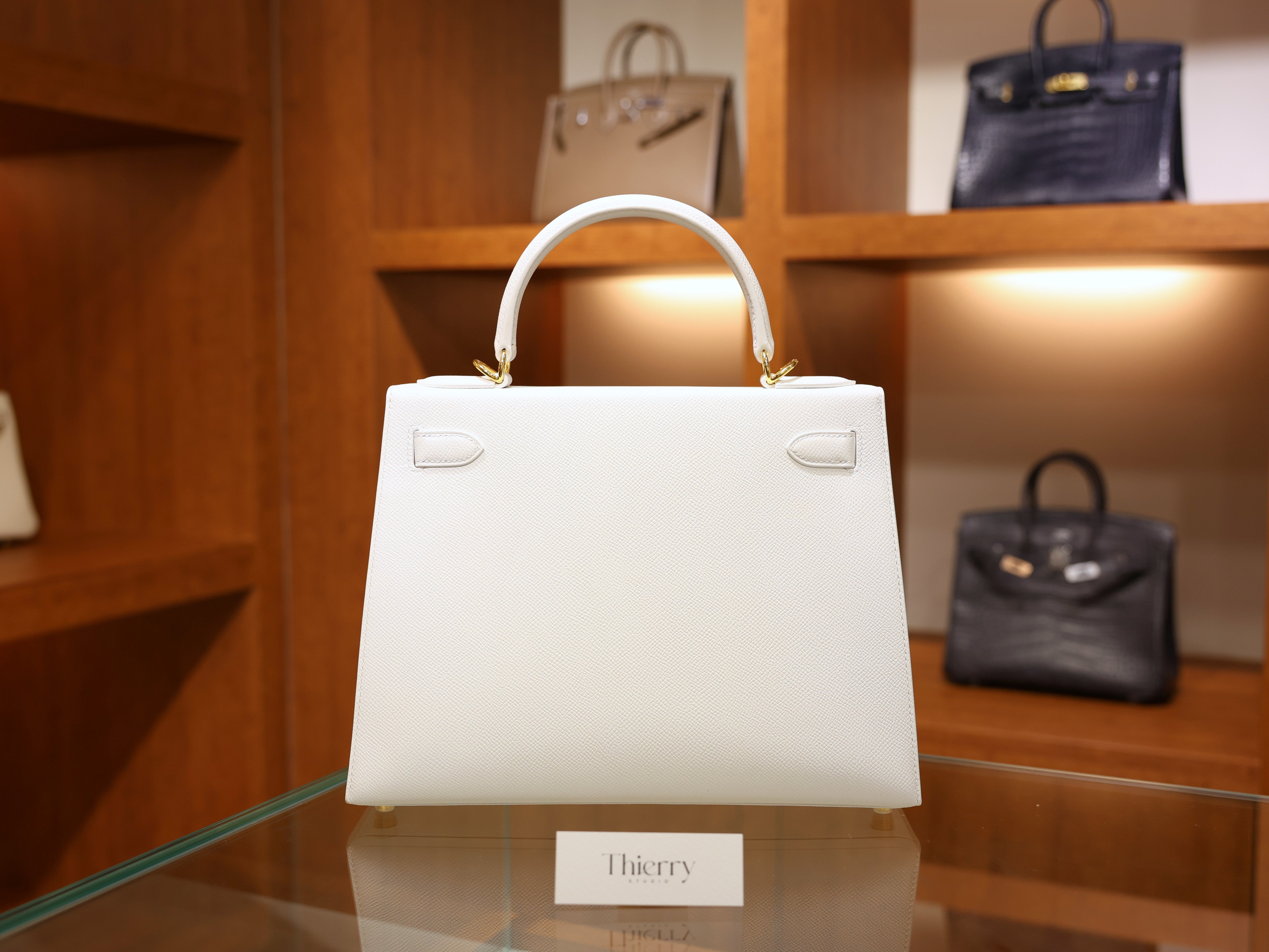 Kelly 28 epsom blanc GHW