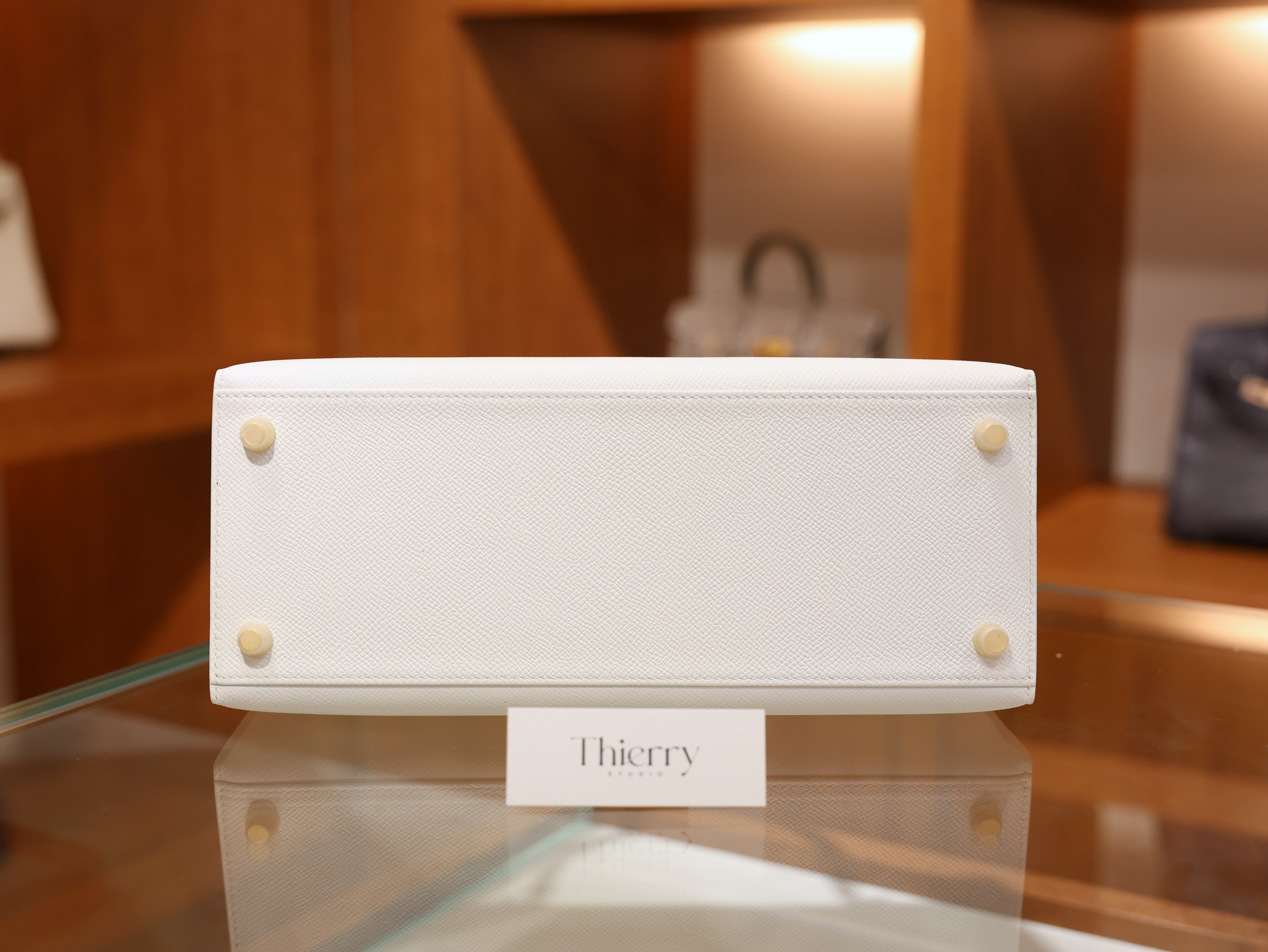 Kelly 28 epsom blanc GHW