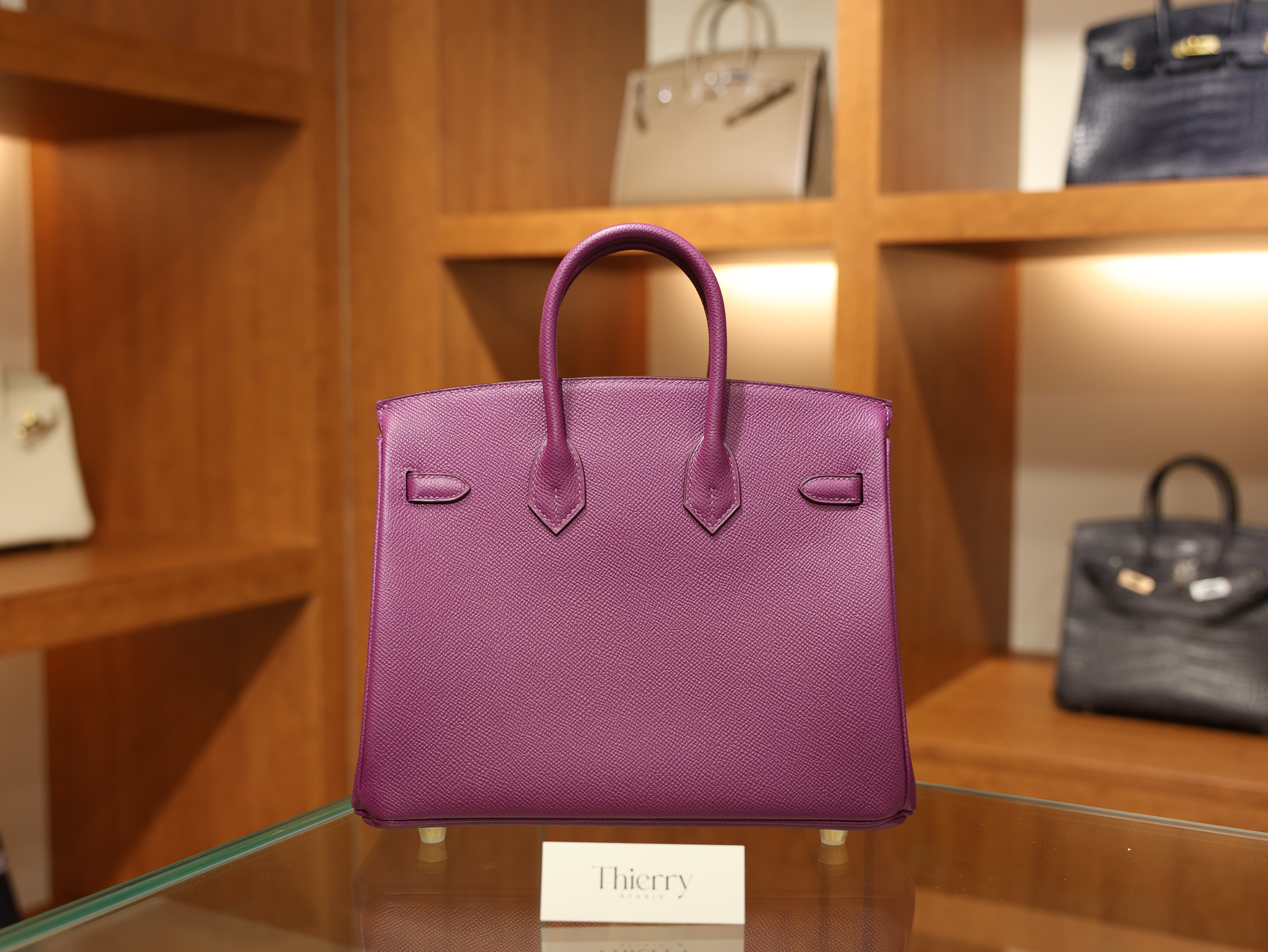 Birkin 25 epsom retourne anemone GHW