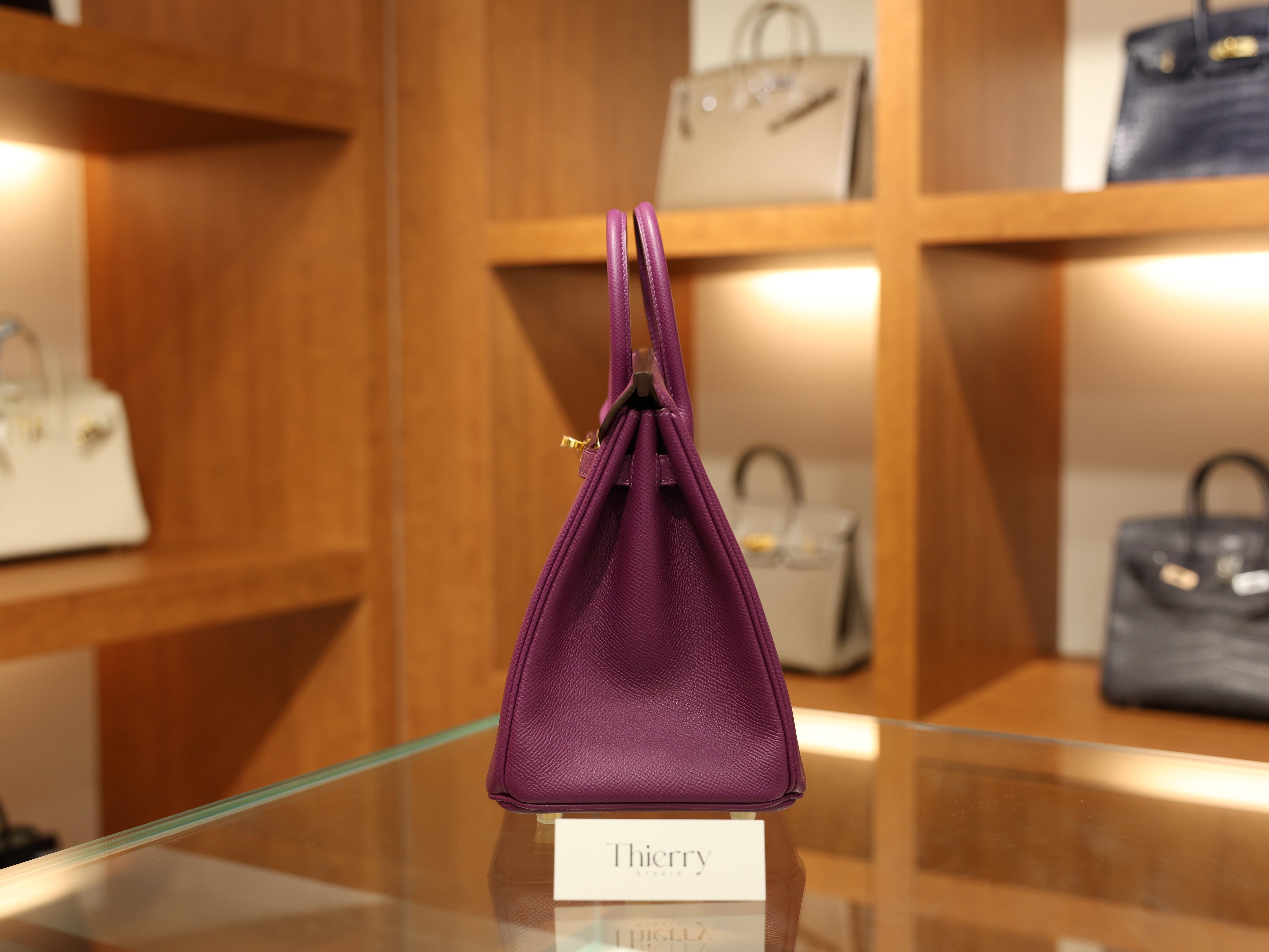 Birkin 25 epsom retourne anemone GHW