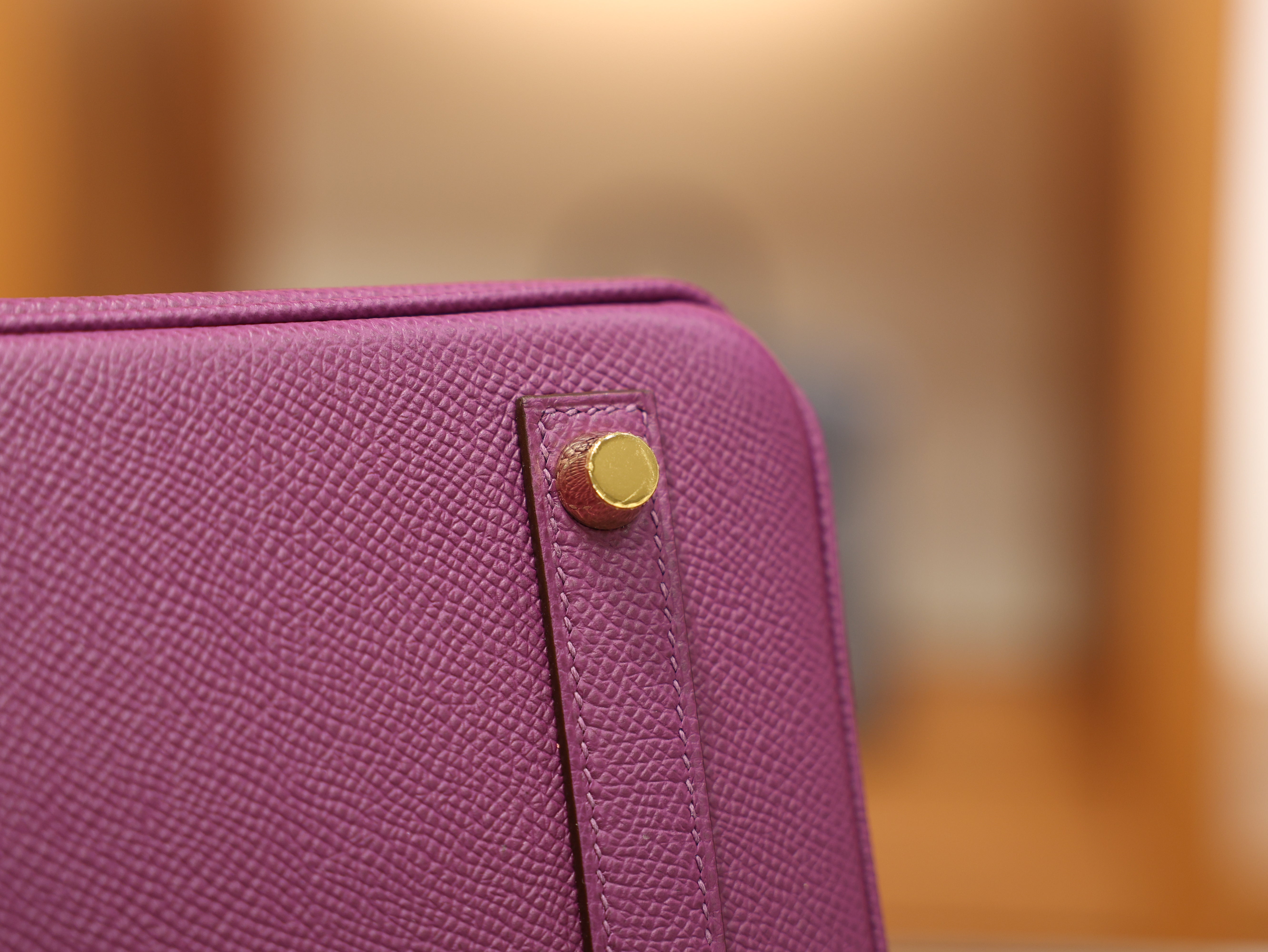 Birkin 25 epsom retourne anemone GHW
