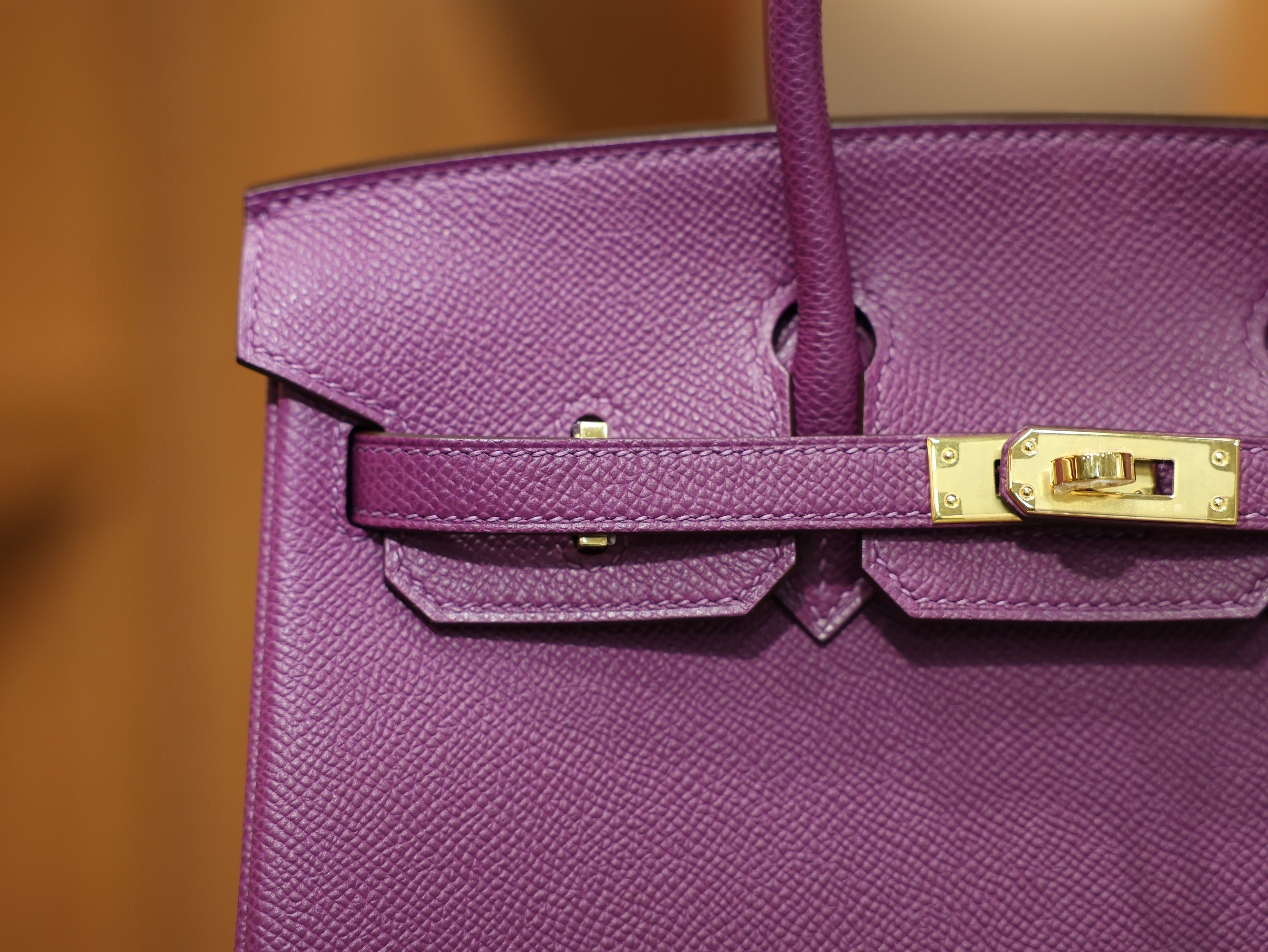 Birkin 25 epsom retourne anemone GHW