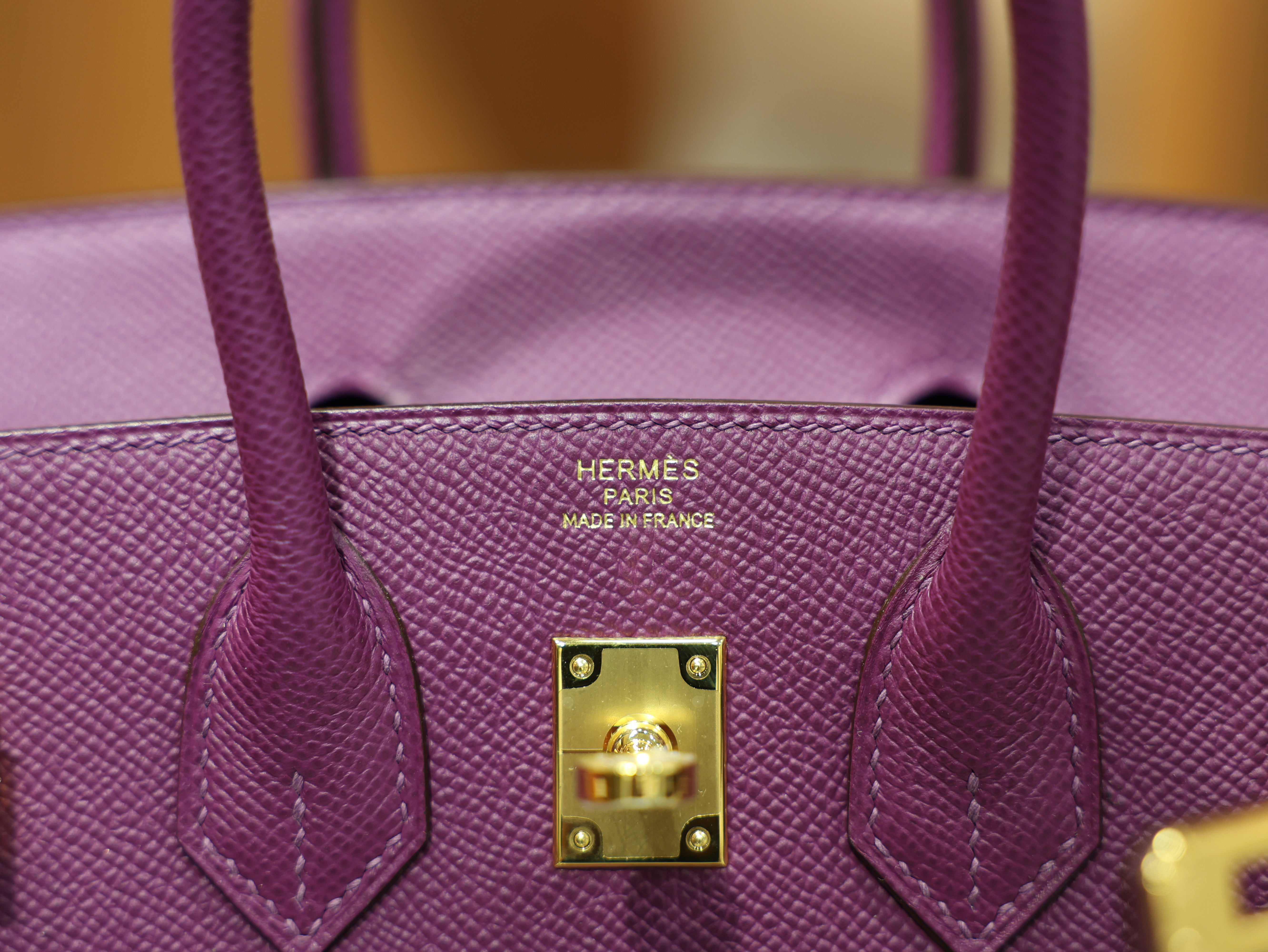 Birkin 25 epsom retourne anemone GHW