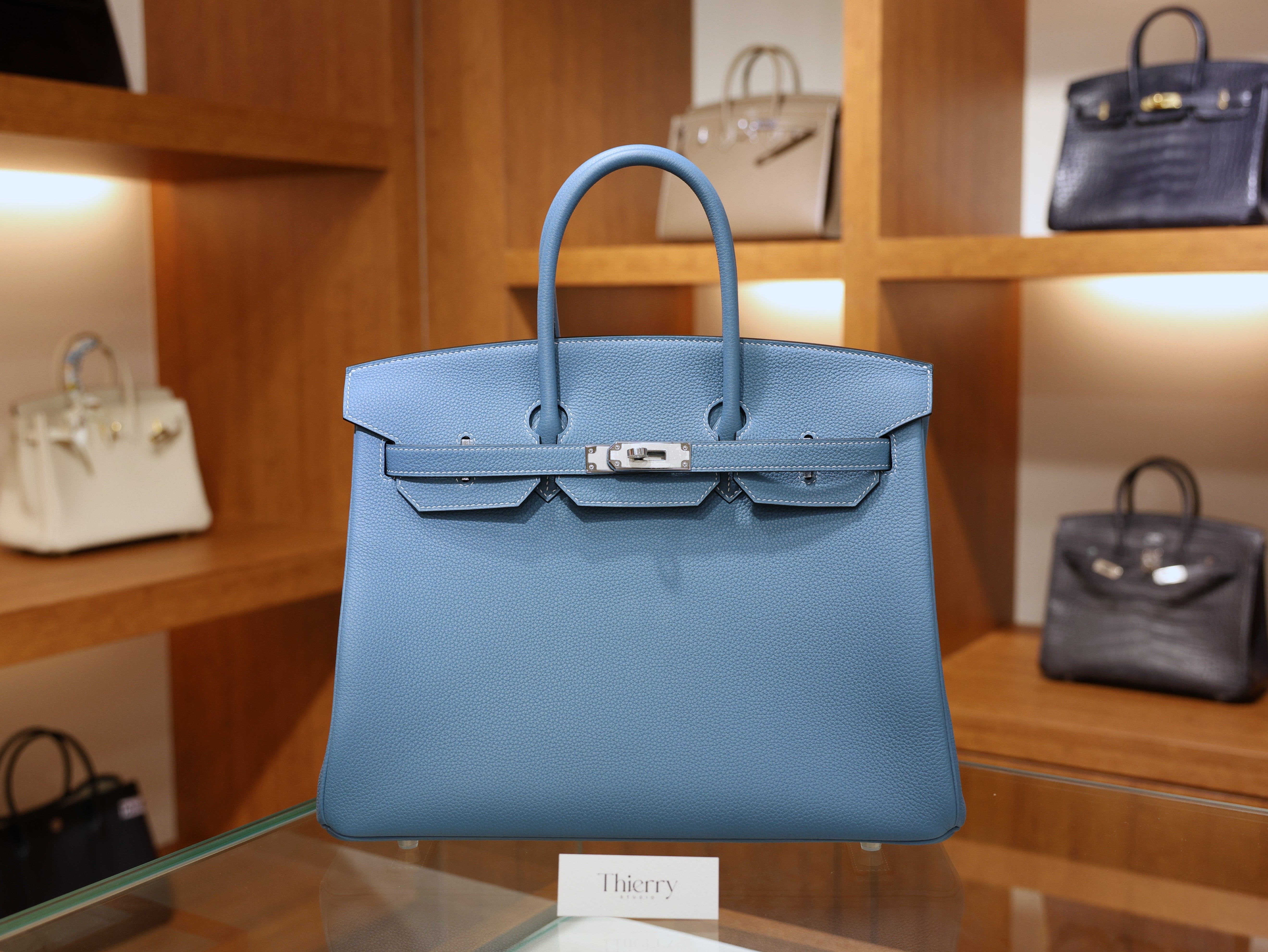 Birkin 35 togo blue jean PHW