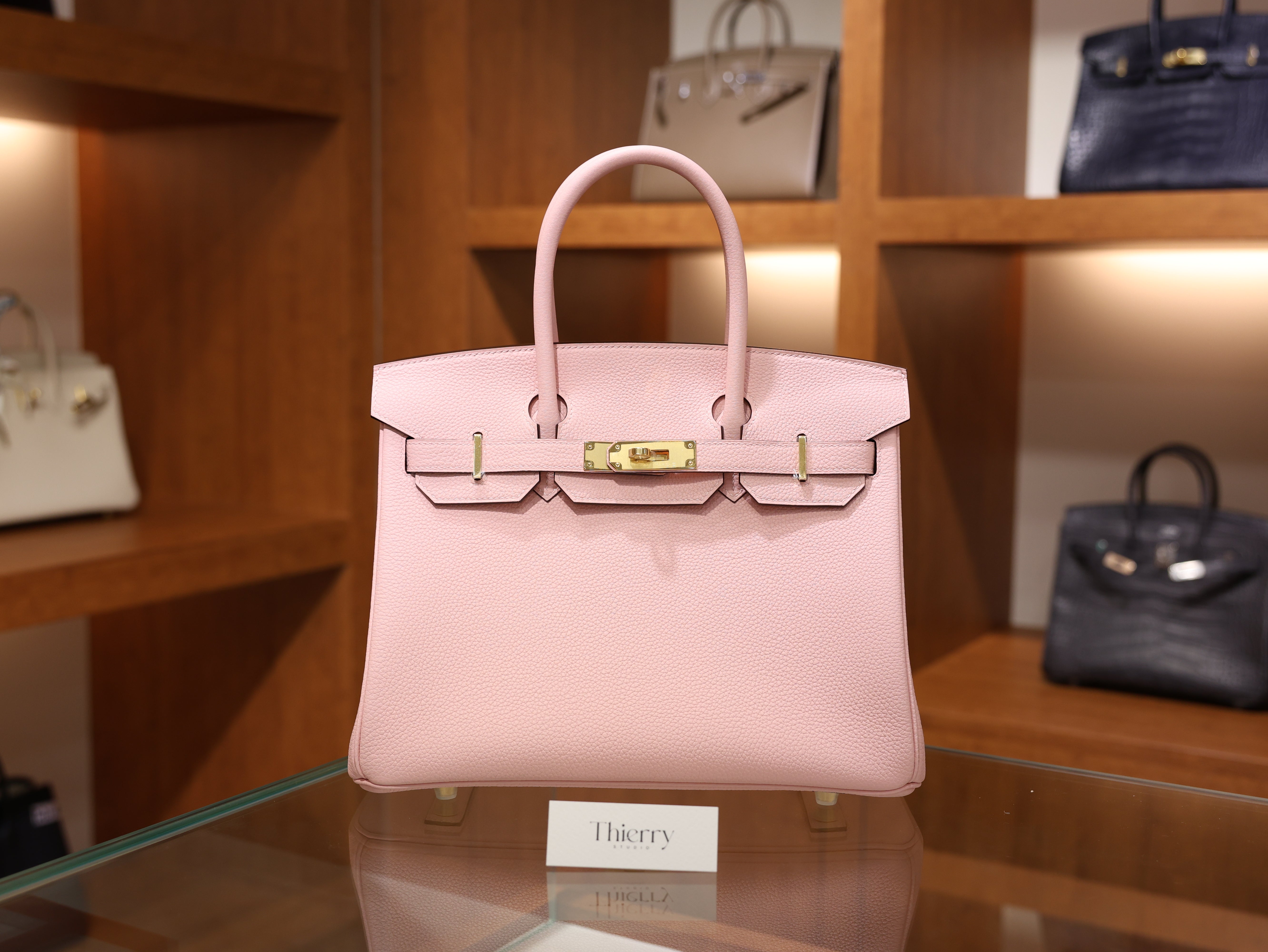 Birkin 30 togo rose sakura GHW