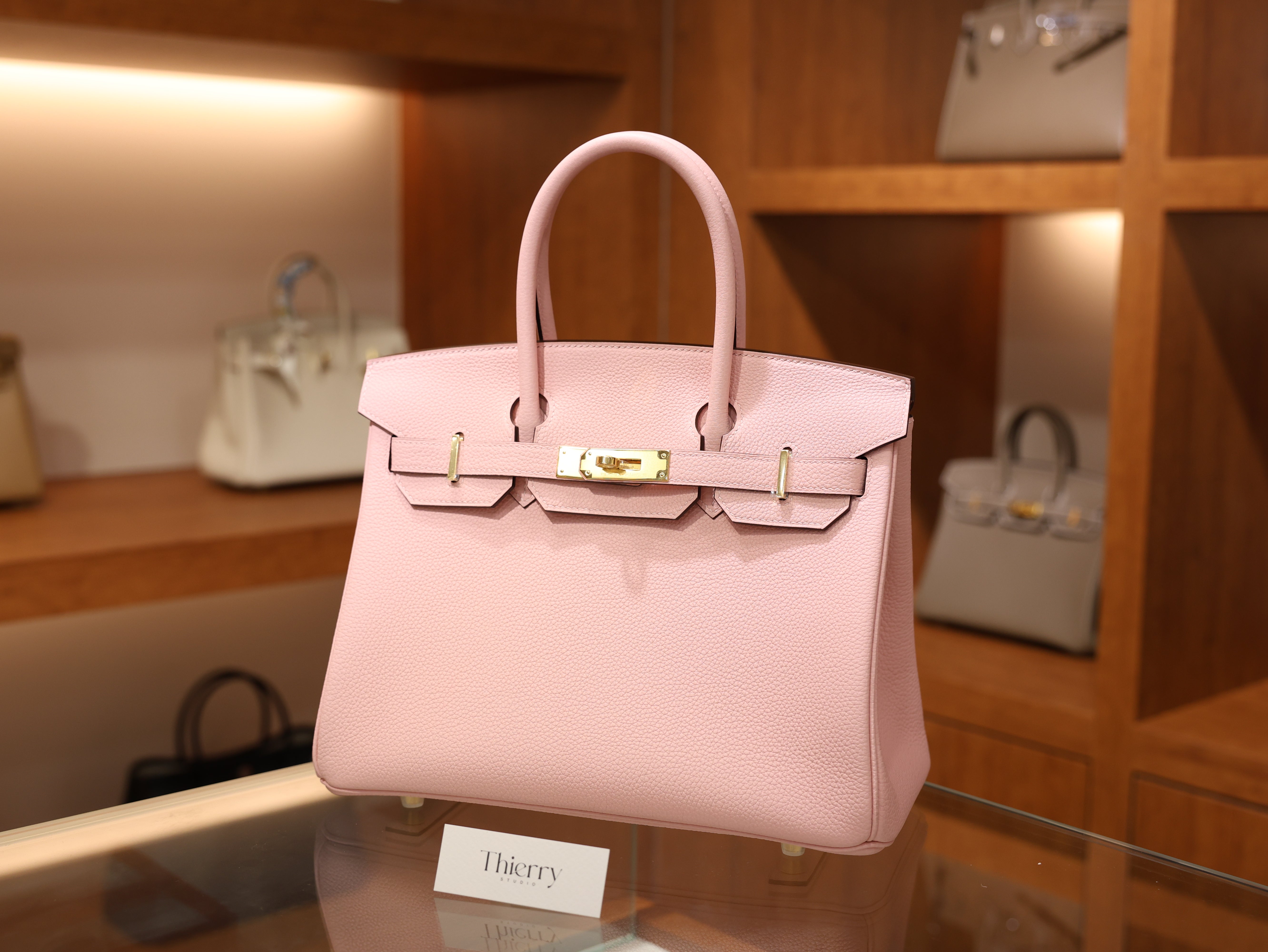 Birkin 30 togo rose sakura GHW