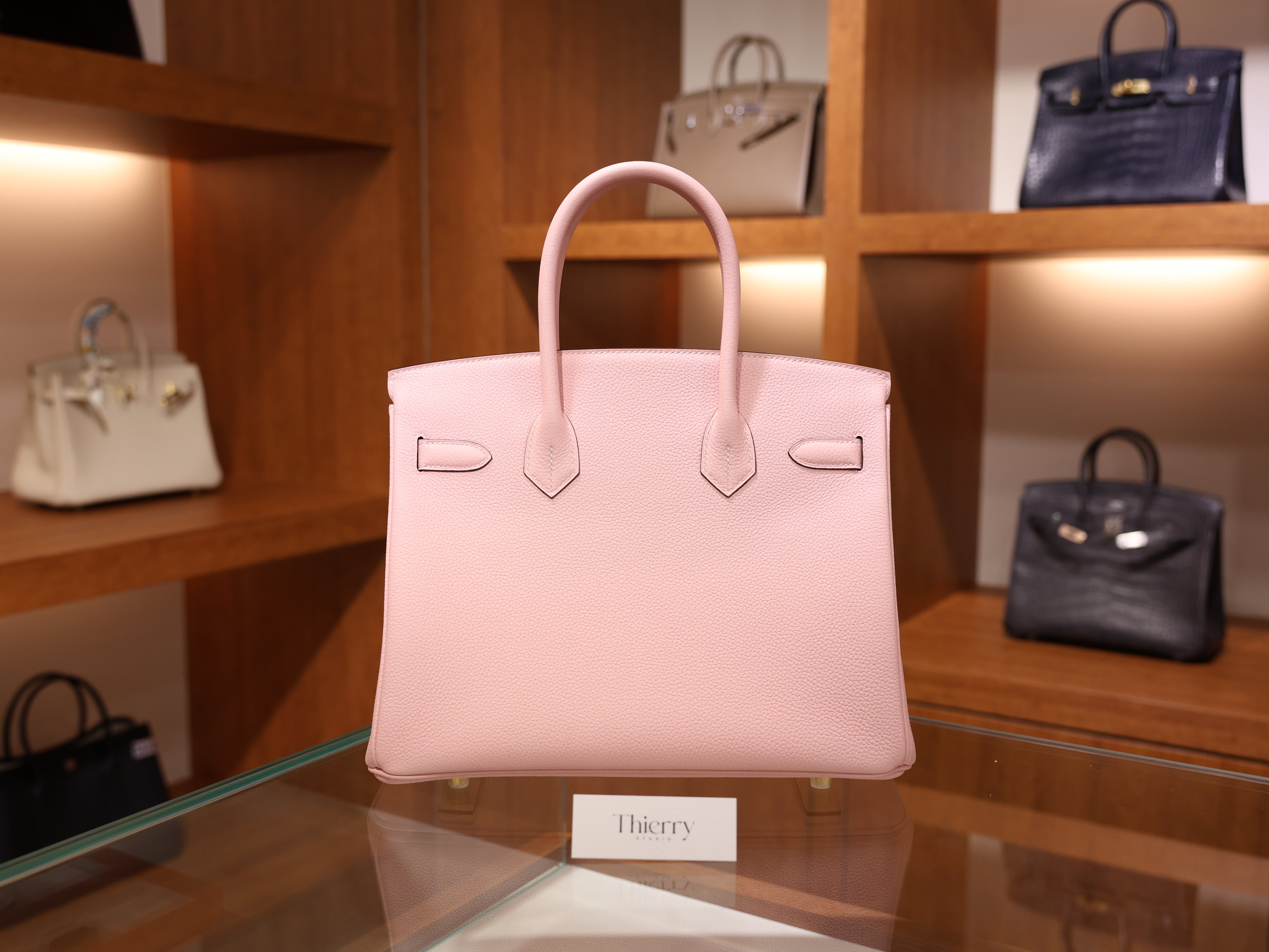 Birkin 30 togo rose sakura GHW