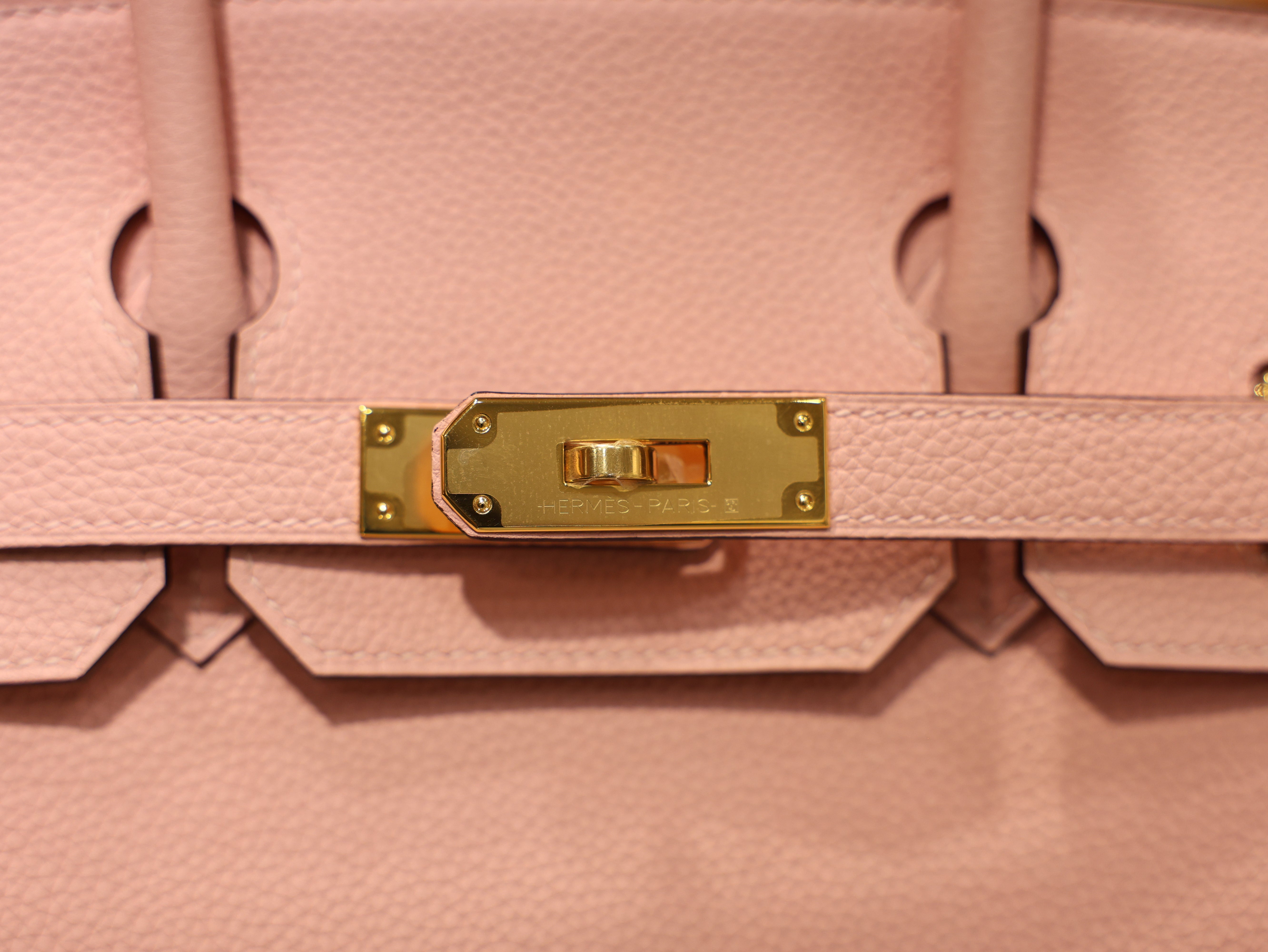 Birkin 30 togo rose sakura GHW
